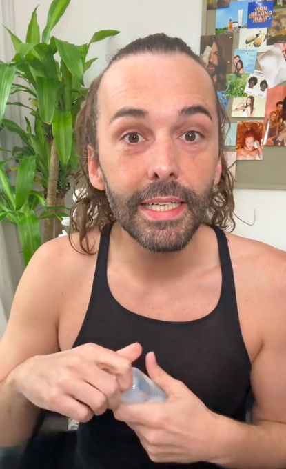 Jonathan Van Ness speaking about his use of GLP-1s, posted on January 8, 2025. | Source: TikTok/jvn_official