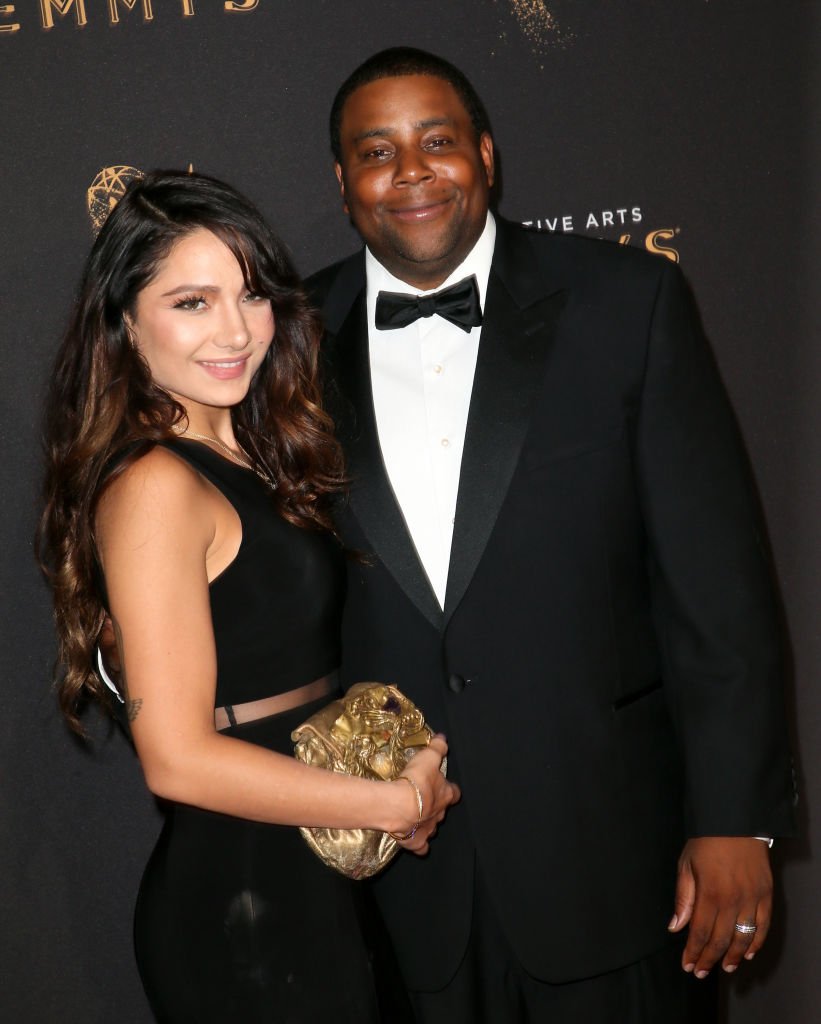 Actor and comedian Kenan Thompson and his wife Christina Evangeline at the 2017 Creative Arts Emmy Awards in Los Angeles. I Image: Getty Images.