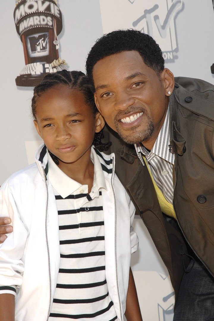 Jaden Smith and Will Smith at The 2008 MTV Movie Awards - Arrivals at Universal City on June 1, 2008 in Los Angeles, CA. | Source: Getty Images