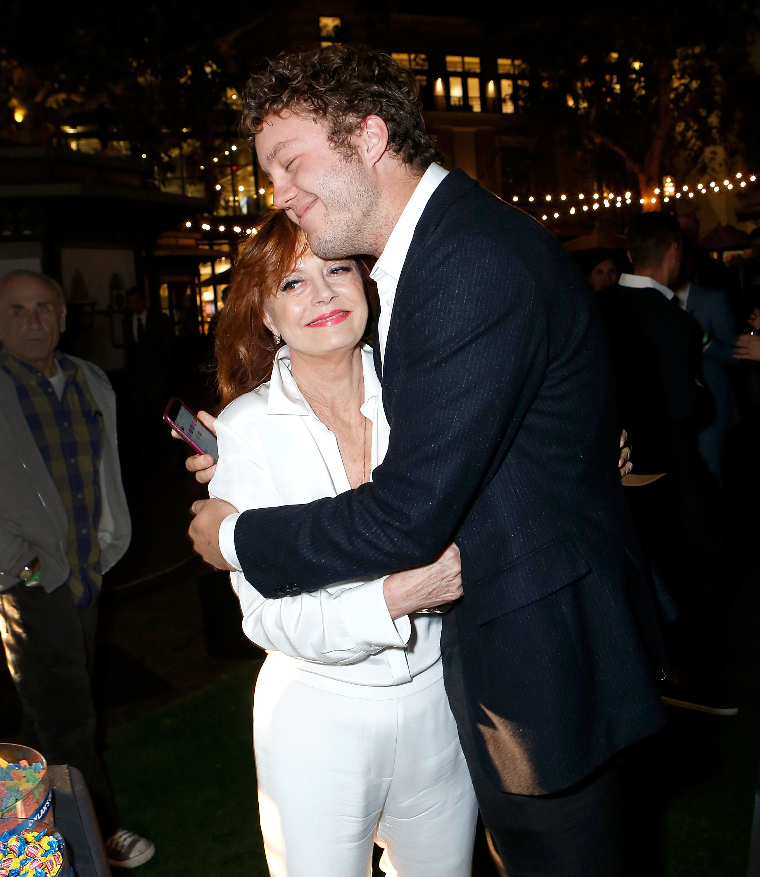 Susan Sarandon and Jack Henry Robbins at the after party of "The Meddler" in Los Angeles, California on April 13, 2016 | Source: Getty Images