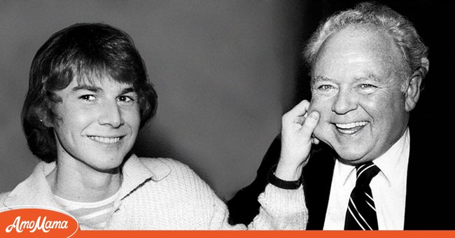Carroll O'Connor and his son, Hugh, in New York in the 1980s | Photo: Getty Images 