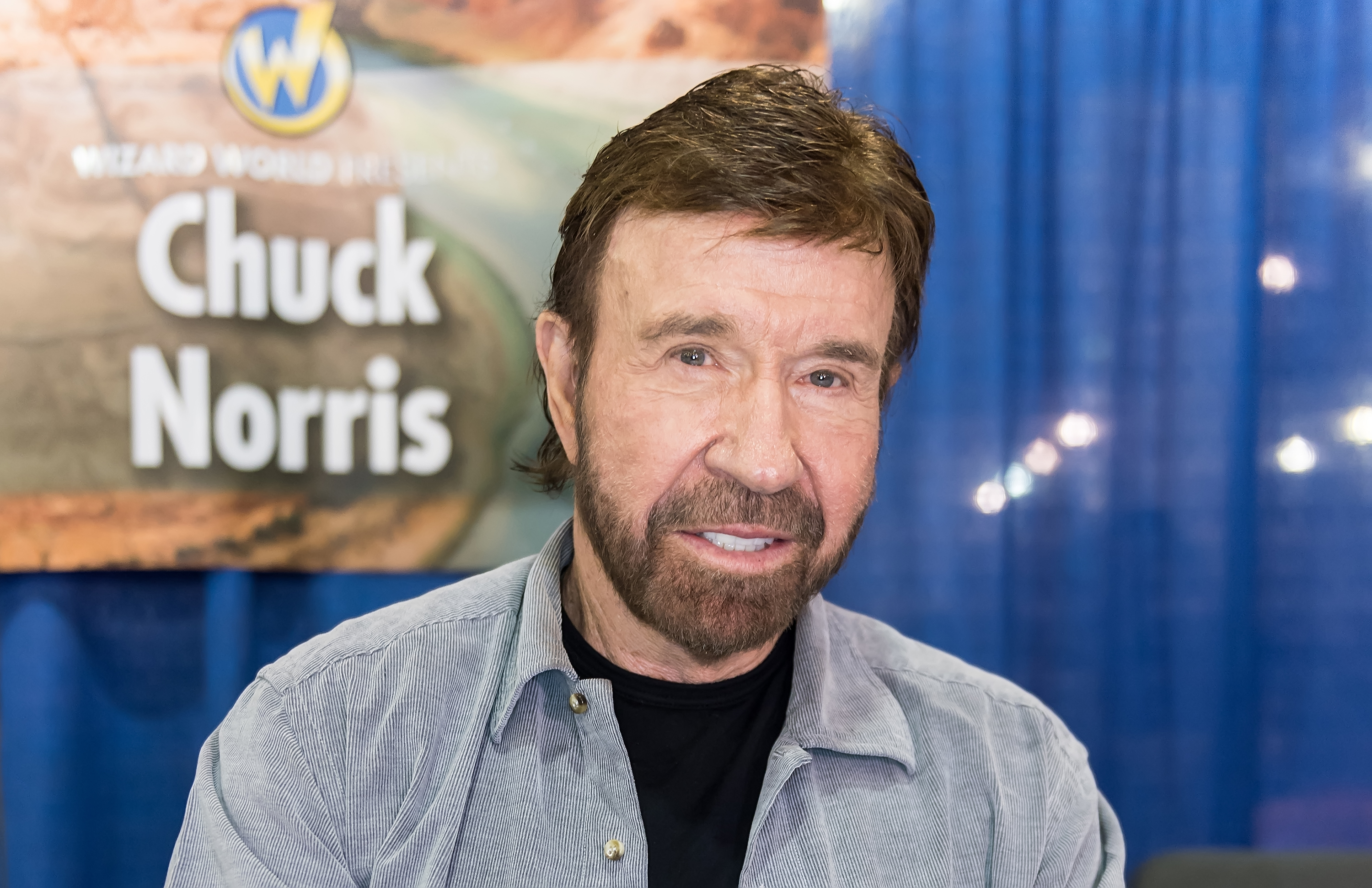 Chuck Norris make his Wizard World Comic Con debut during Wizard World Comic Con Philadelphia 2017 - Day 3 at Pennsylvania Convention Center on June 3. | Source: Getty Images