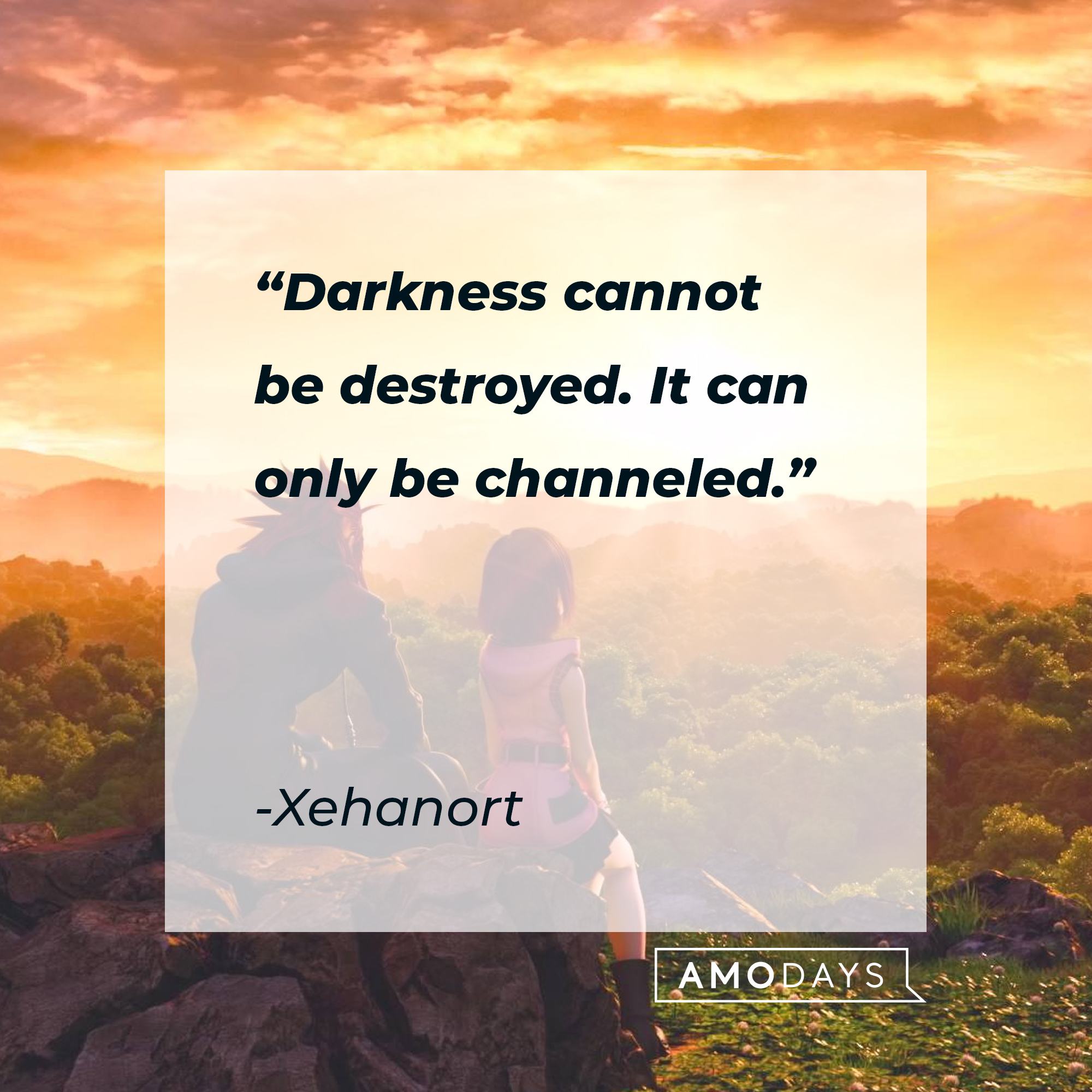 An image from “Kingdom of Hearts” with Xehanort’s quote: “Darkness cannot be destroyed. It can only be channeled." | Source: facebook.com/KingdomHearts