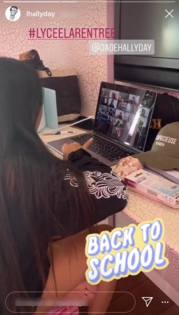 Image de Jade Hallyday posté sur la story de Laeticia Halyday le 03 septembre 2020.| Photo : Joxi Image de Jade Hallyday posté sur la story de Laeticia Halyday le 03 septembre 2020.| Photo : Joxi