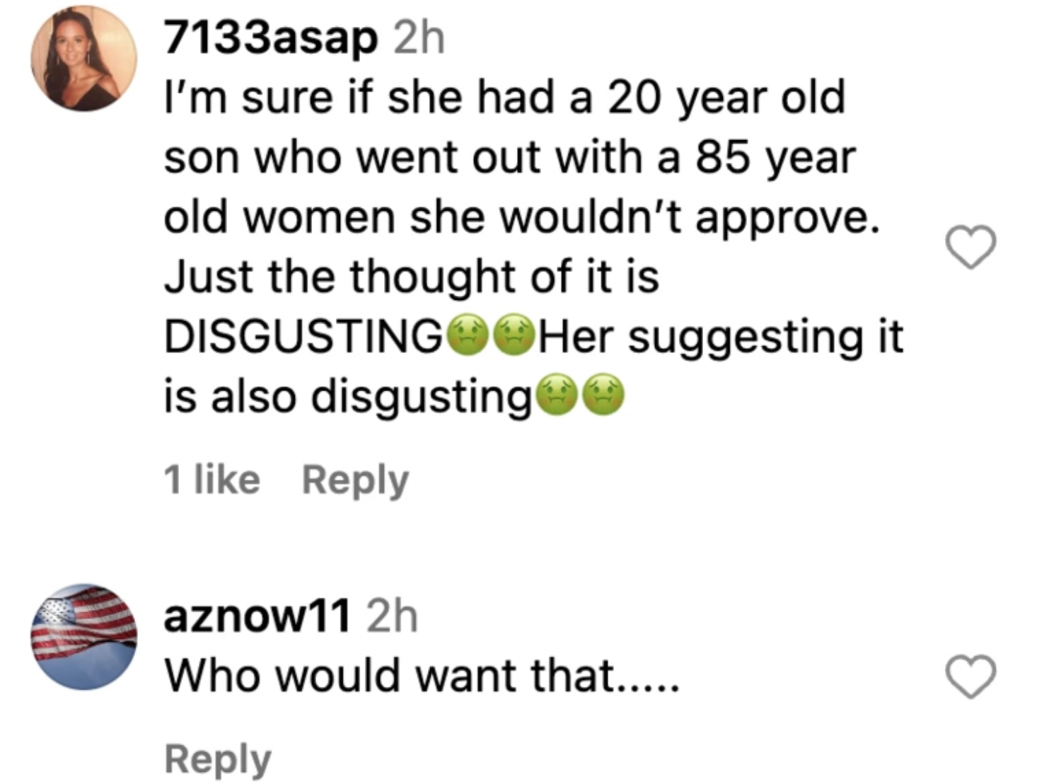 Fan comment dated November 2023 | Source: Instagram/PageSix