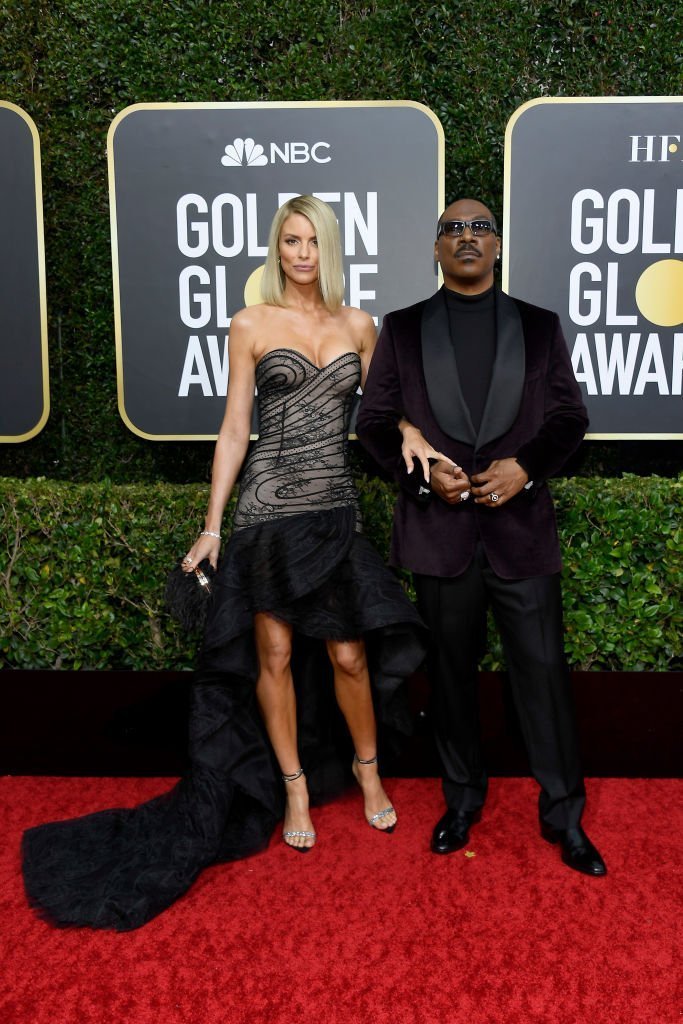 Eddie Murphy and Paige Butcher stun at the red carpet of the 77th Annual Golden Globe Awards on January 5, 2020. | Photo: Getty Images