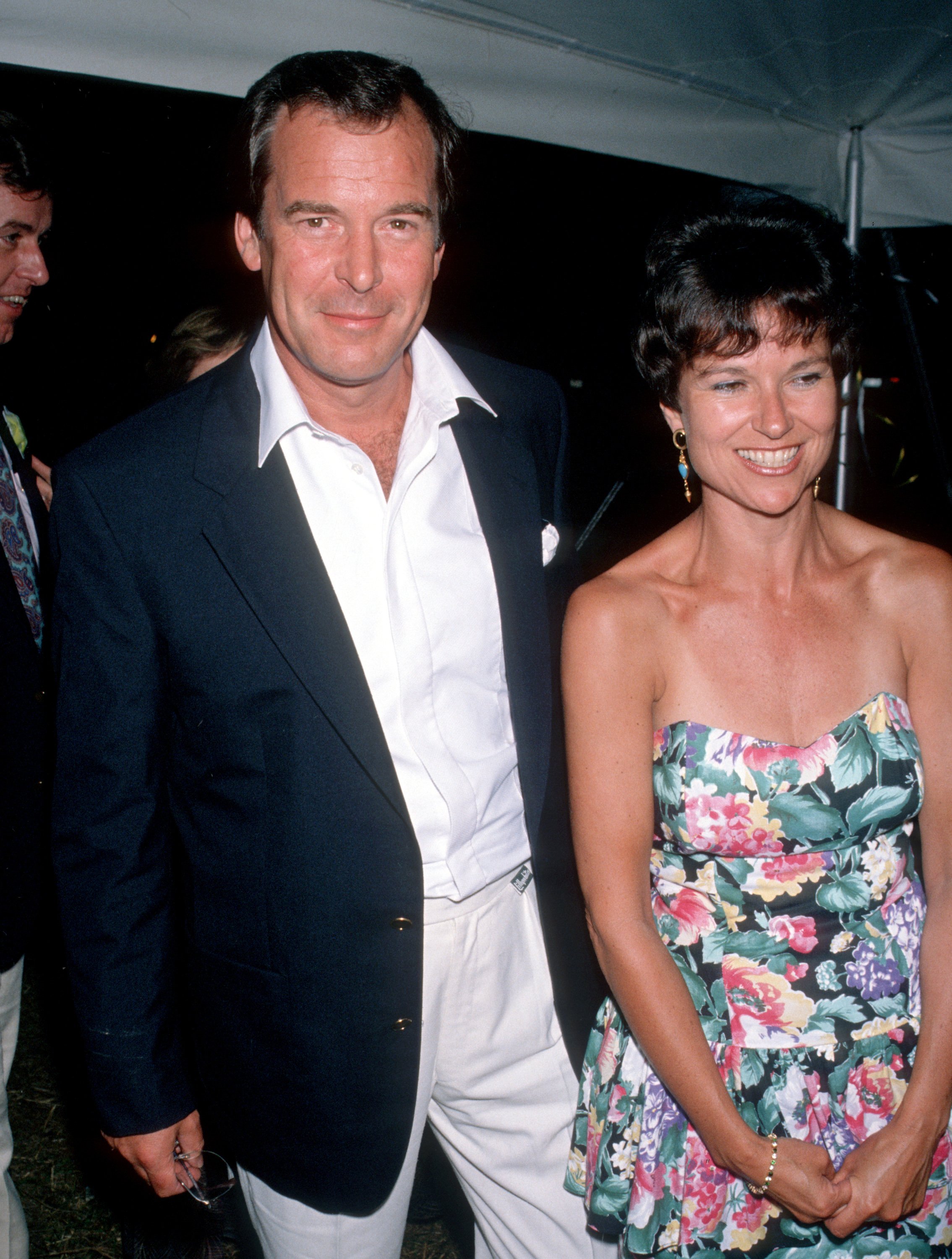 Peter Jennings and Kati Marton during Easthampton's 60th Annual Guild Hall Awards Honoring Frank Perry at Dune Alpin Farm in East Hampton, New York | Source: Getty Images