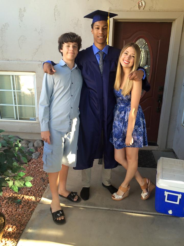 Brandon Clarke, Taylor Triplett, and another loved one. | Source: Facebook/Taylor Triplett