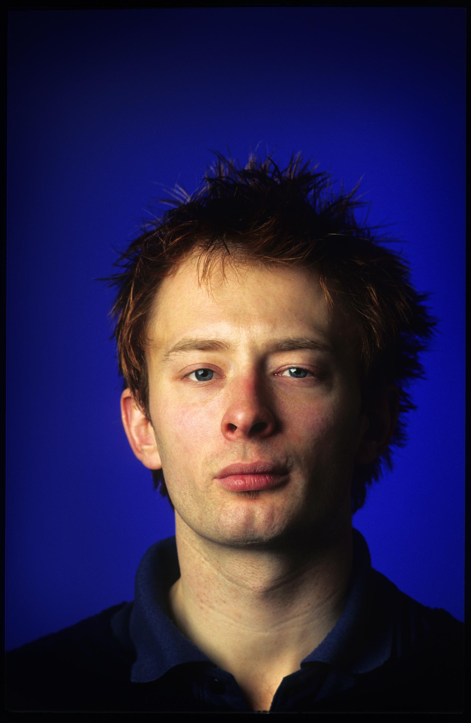 Thom Yorke pictured at Luna theater on May 12, 1995 in Brussels, Belgium. | Source: Getty Images