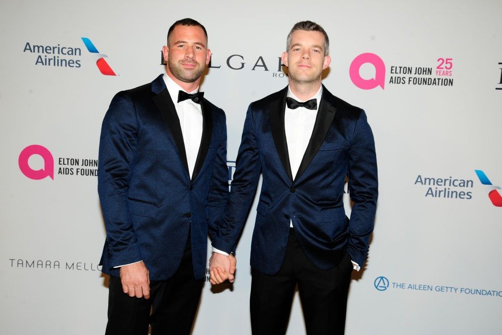 Steve Brockman and Russell Tovey at the Elton John AIDS Foundation 25th anniversary at Cathedral of St. John the Divine on November 7, 2017 | Photo: Getty Images