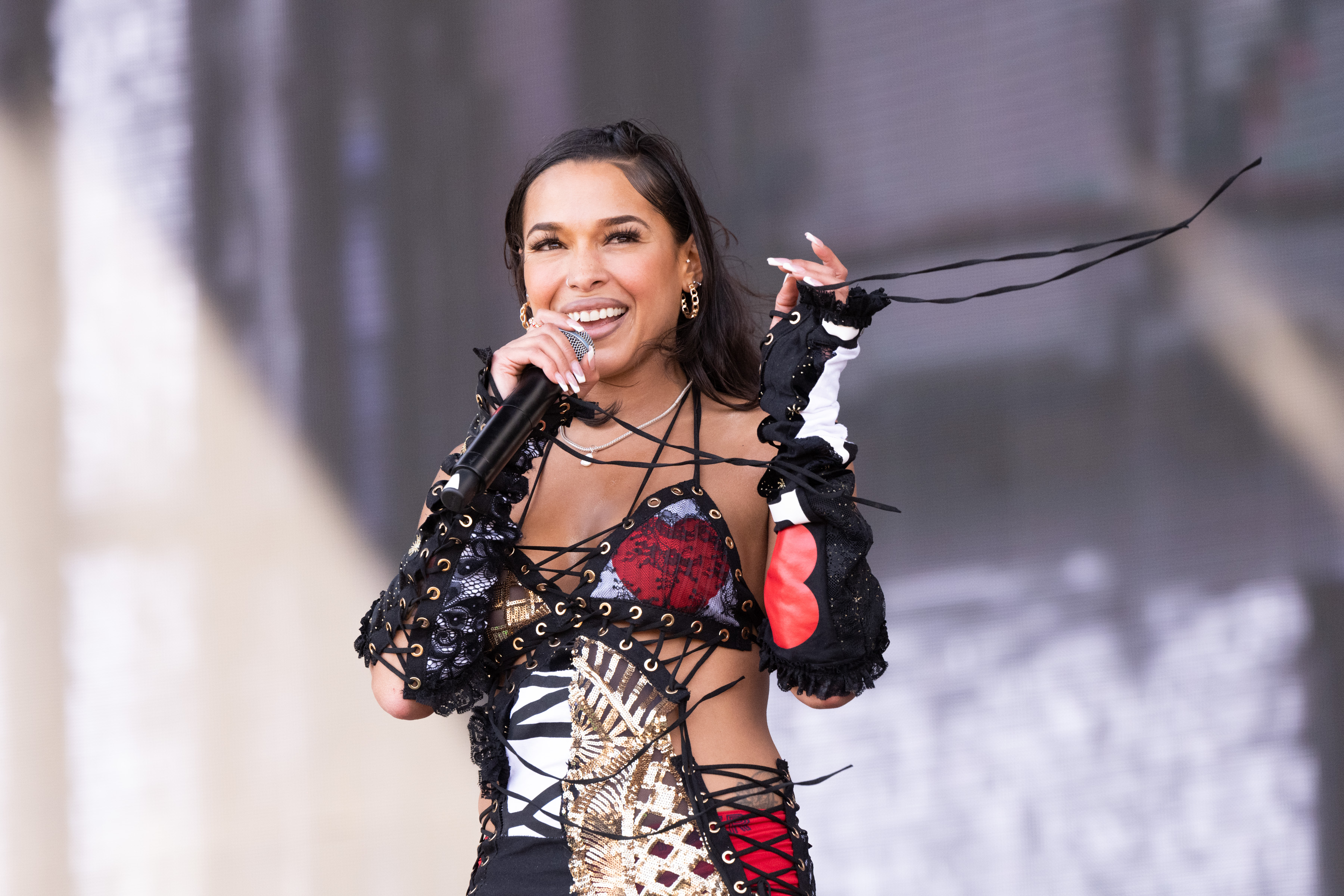 Princess Nokia is photographed during her performance on The Main Stage on Day 1, Week 2 of Coachella Valley Music and Arts Festival on April 22, 2022, in Indio, California | Source: Getty Images