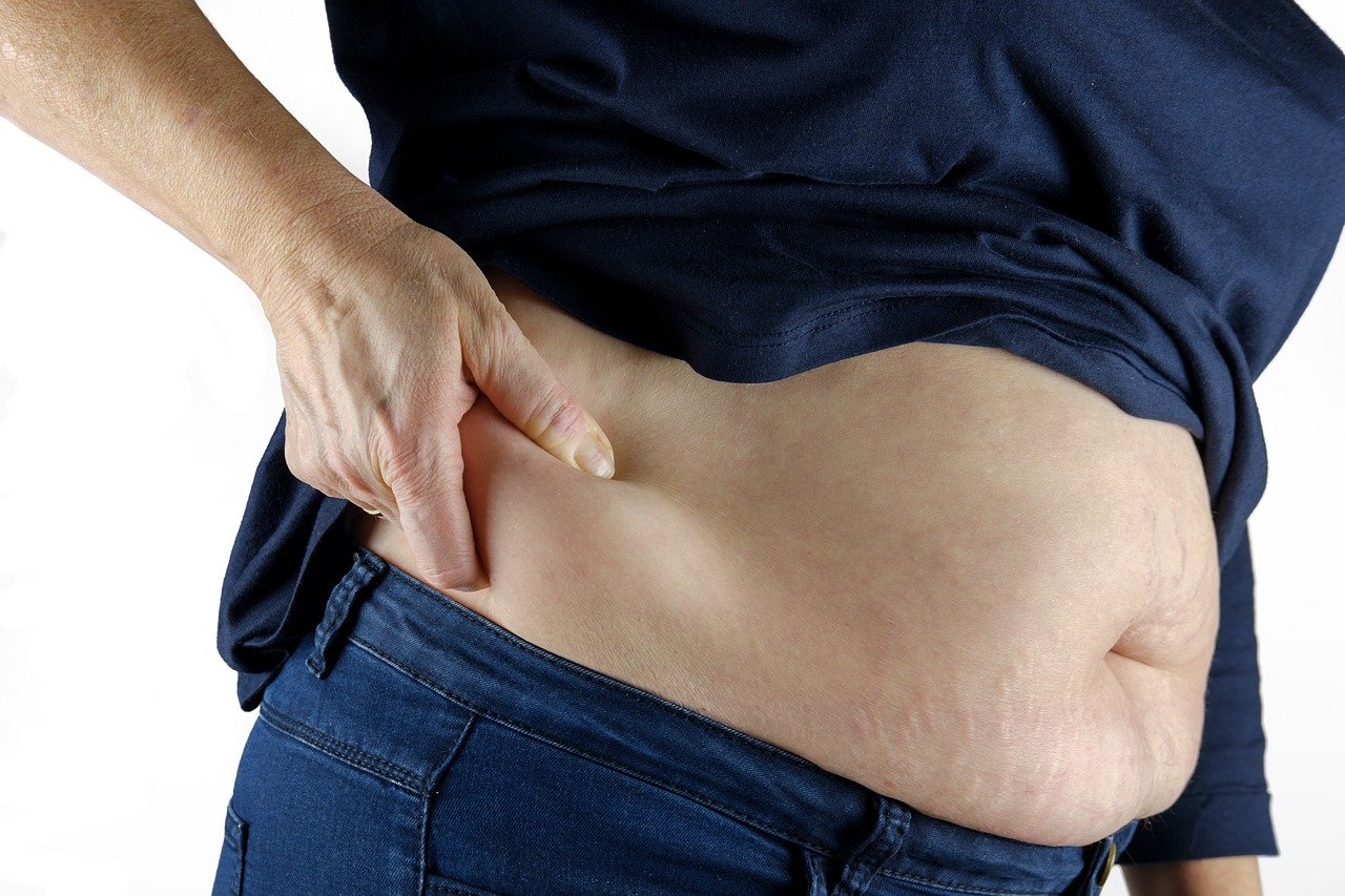A picture showing the belly of an overweight person. | Photo: Pixabay