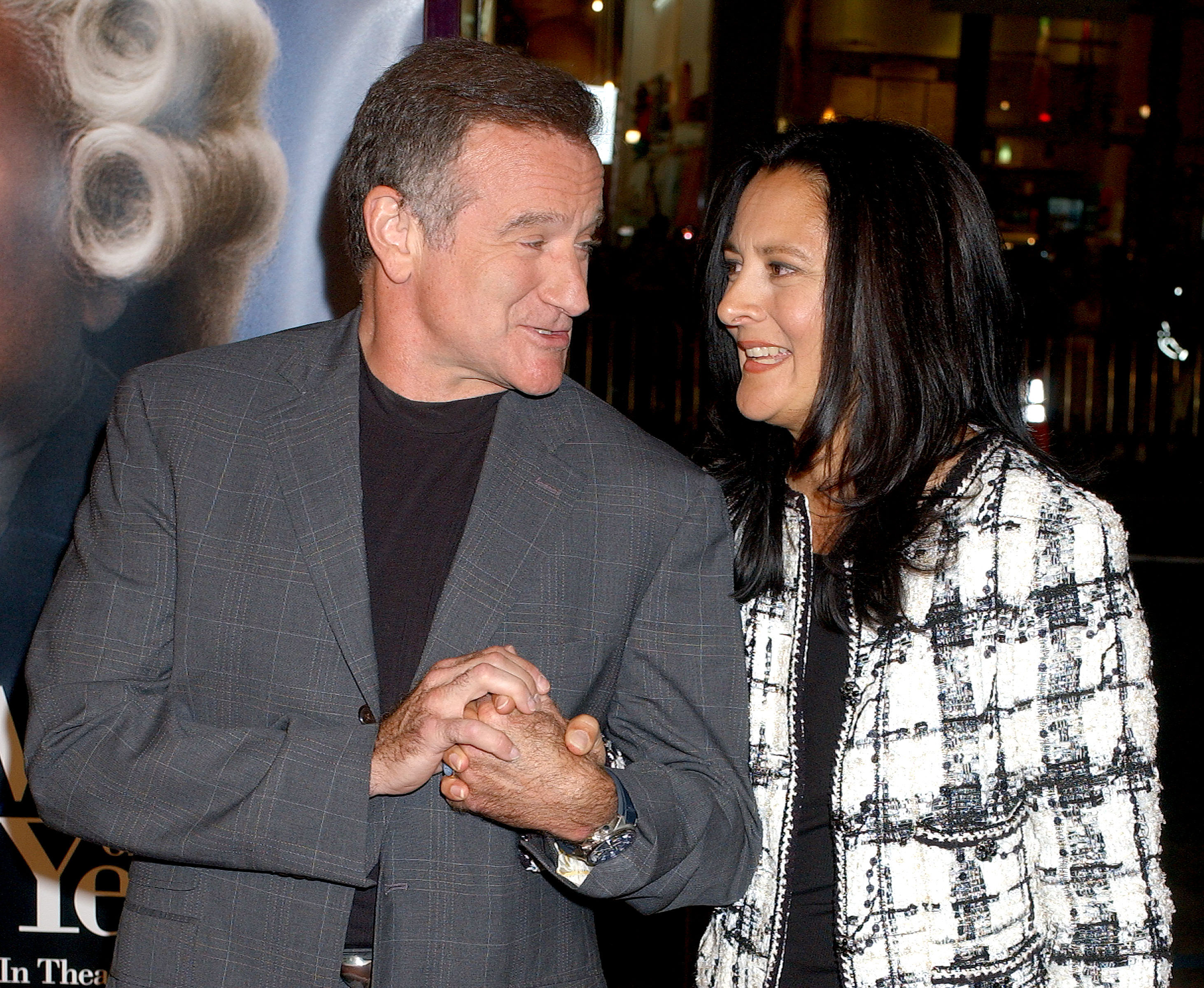 Robin Williams and Marsha Garces Williams at the "Man of the Year" premiere in Hollywood, California on October 4, 2006 | Source: Getty Images
