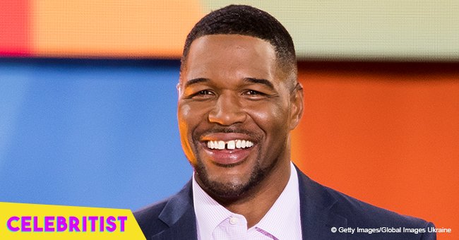 Michael Strahan looks radiant in new photo with curly-haired twin daughters at recent event