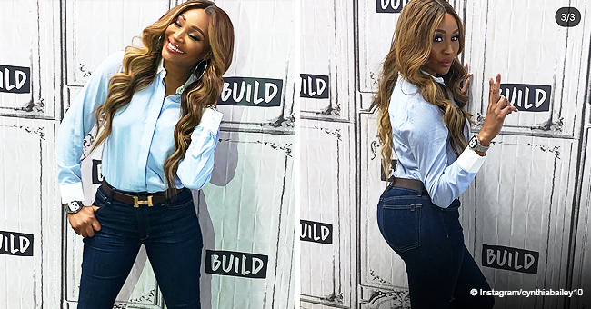 'RHOA' Star Cynthia Bailey Glows in a Blue Top & Tight Jeans after ...