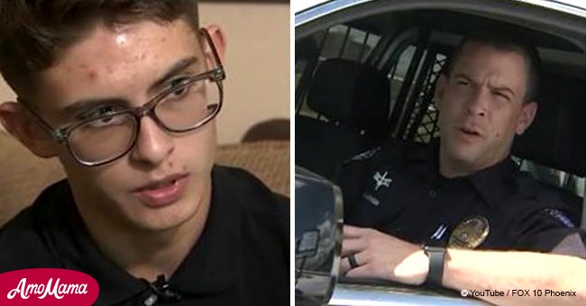 Cop stops troubled teen on the street. After learning the truth, he let boy move into his home