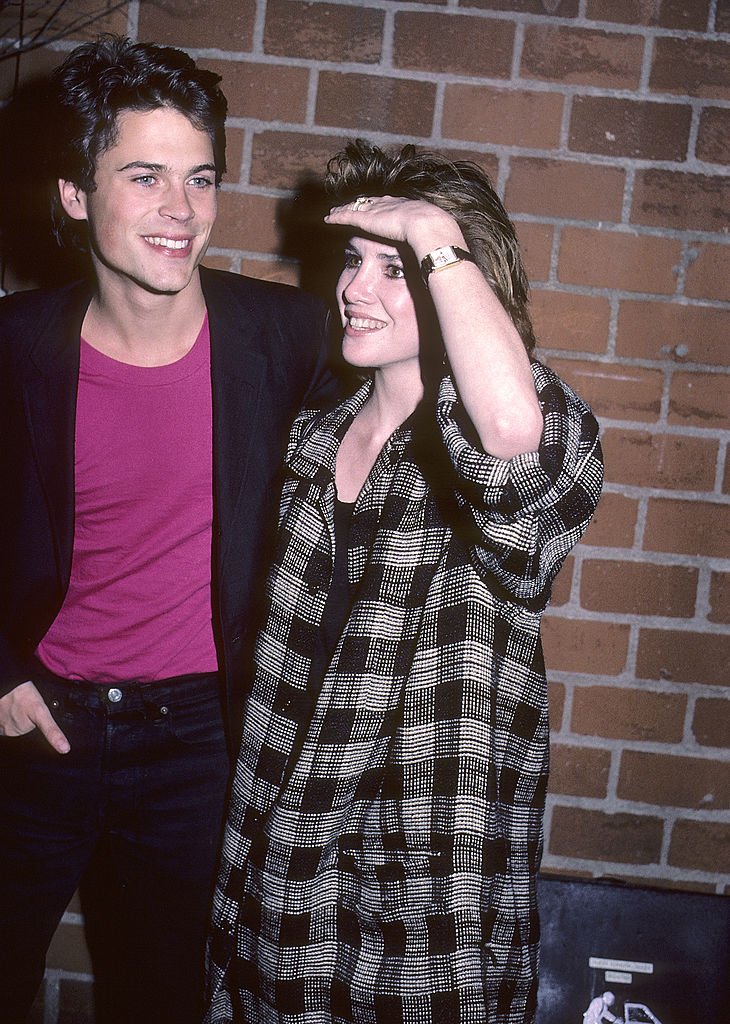 Rob Lowe and Melissa Gilbert at "The Hotel New Hampshire" West Hollywood Premiere on March 1, 1984 at the DGA Theatre | Photo: Getty Images