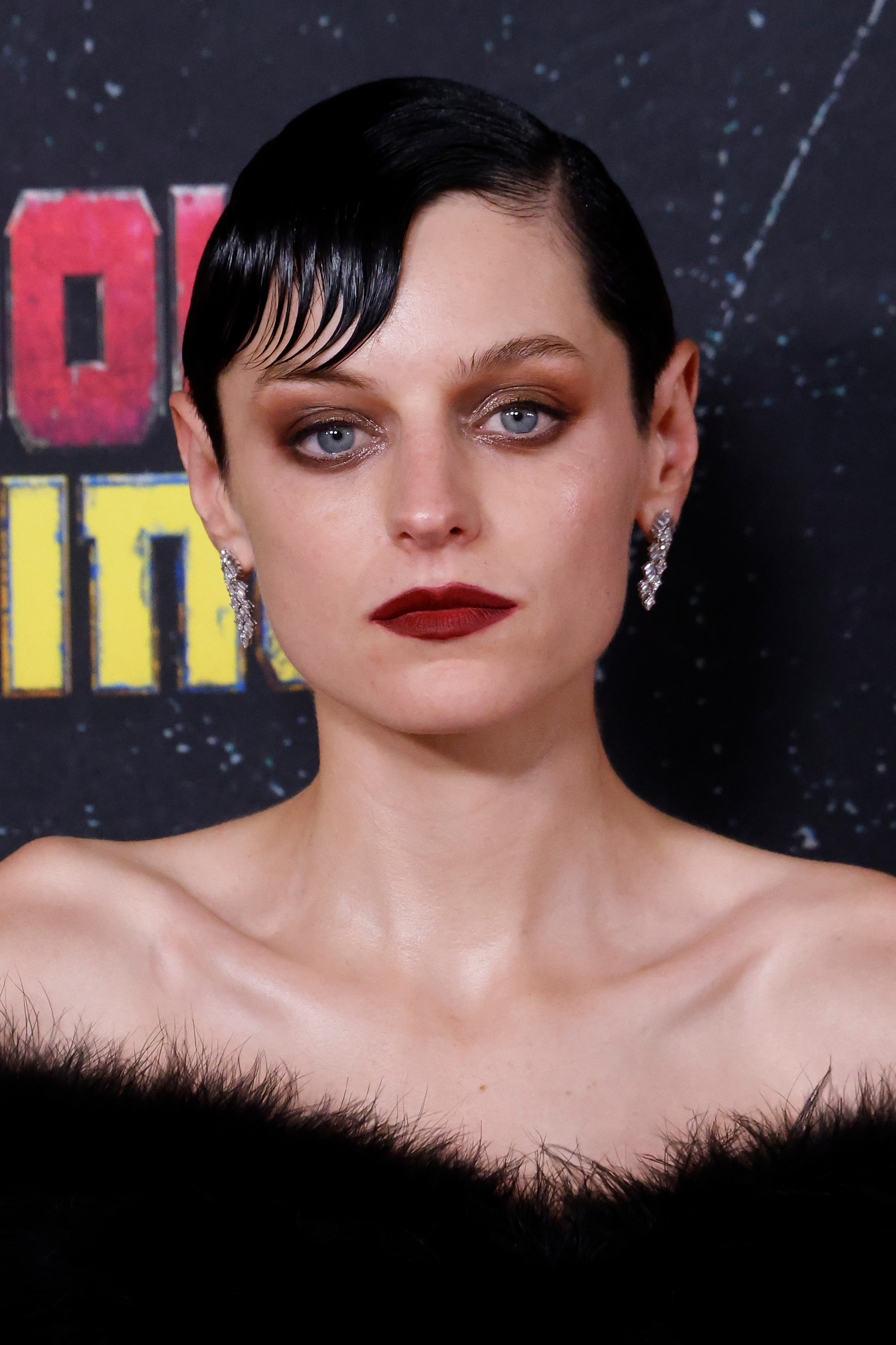 An up-close shot of Emma Corrin at the world premiere of "Deadpool & Wolverine" on July 22, 2024, in New York. | Source: Getty Images