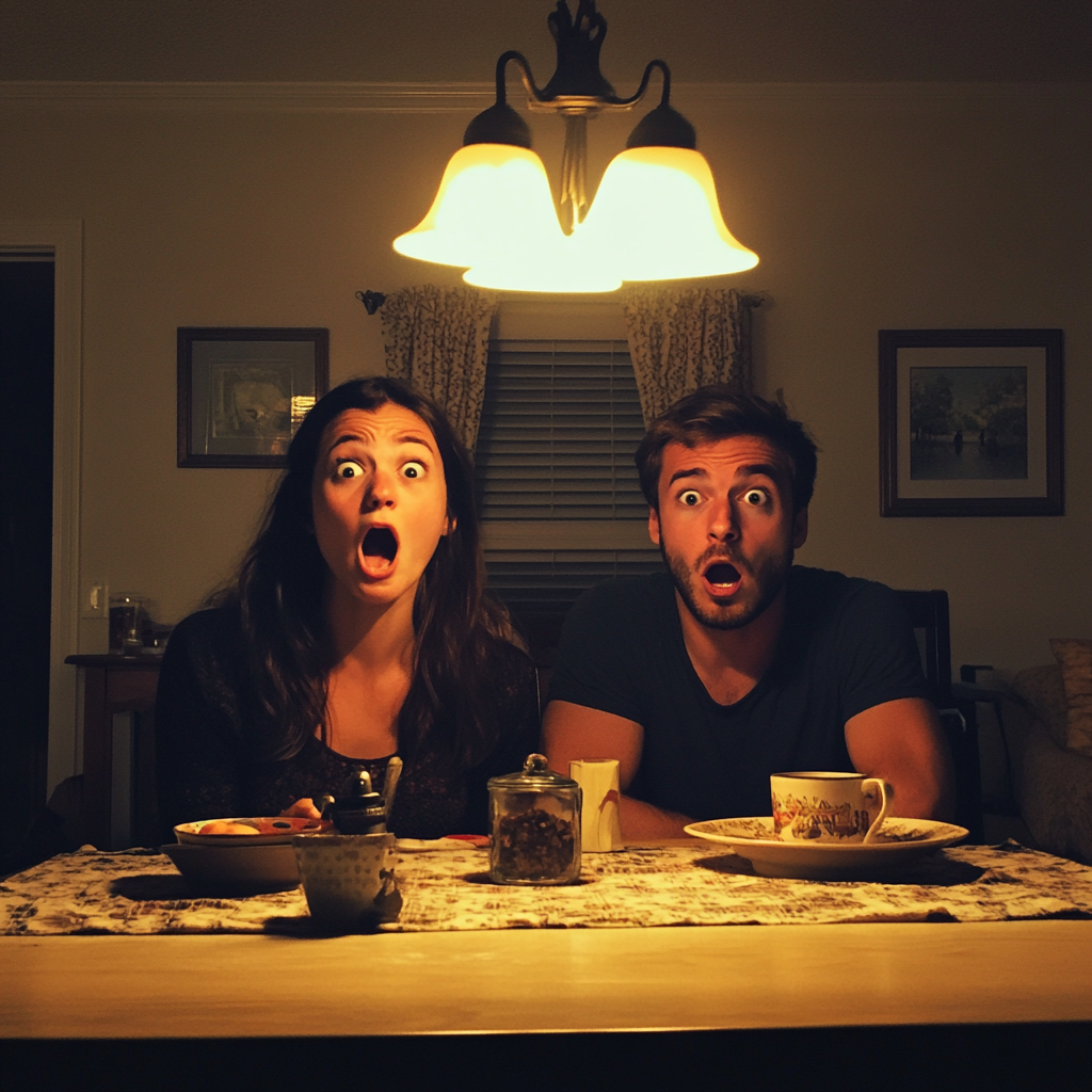 A shocked couple | Source: Midjourney