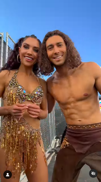 Jenna Johnson and Joey Graziadei acting as Jane and Tarzan, posted on October 23, 2024 | Source: Instagram/joeygraziadei and jennajohnson