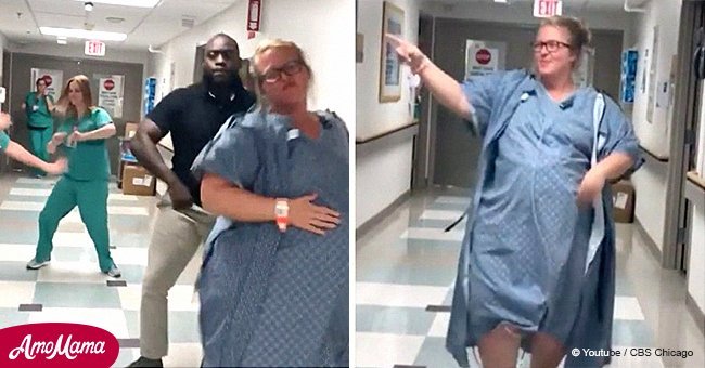 Woman shows off hilarious dance moves moments before going into labor