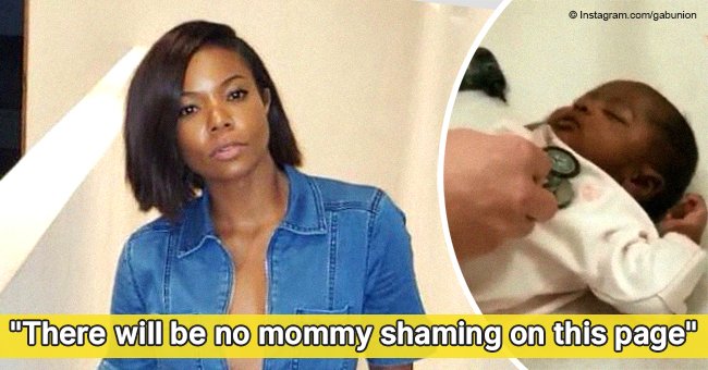Gabby Union shares video of baby being observed by pediatrician to shut down mommy-shaming comments