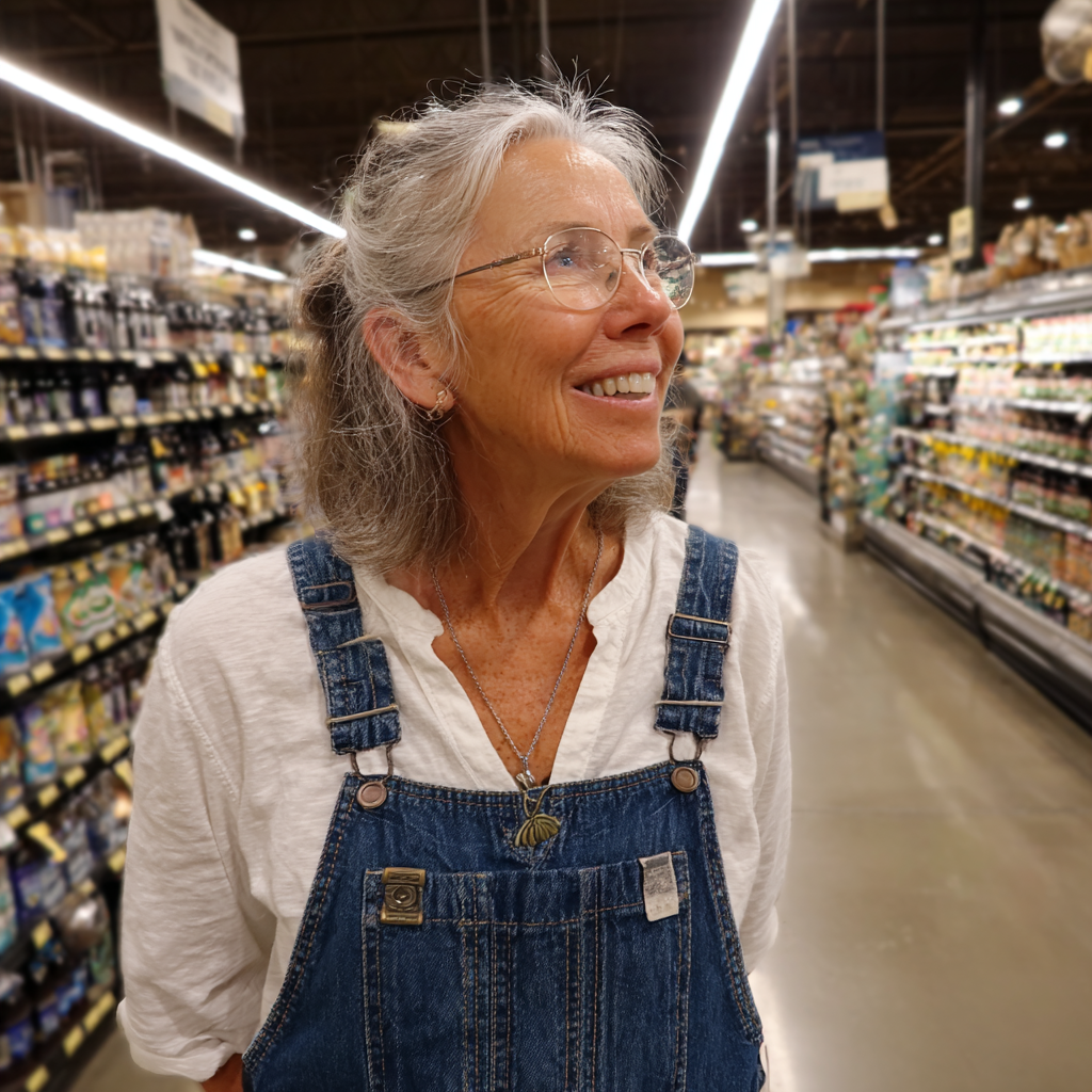 A smiling older woman | Source: Midjourney