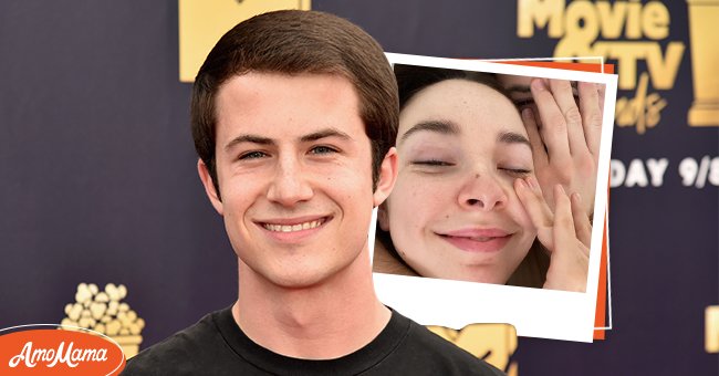 Pictured: (L) Actor Dylan Minnette attends the 2018 MTV Movie And TV Awards at Barker Hangar on June 16, 2018 in Santa Monica, California. (R) Dylan Minnette and his girlfriend, musician Lydia Night | Photo: Getty Images and Instagram/@lydianight
