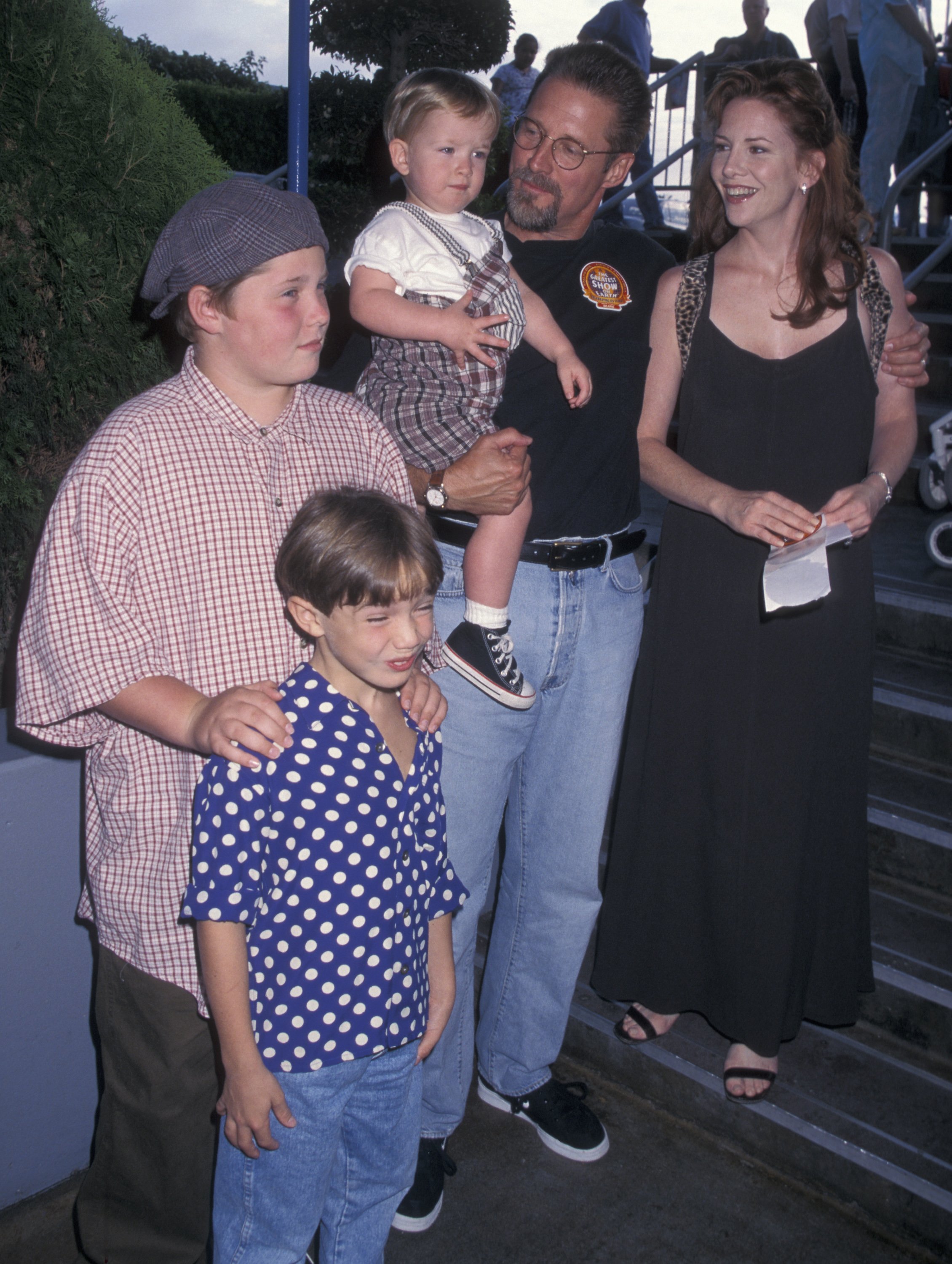 Bruce Boxleitner and Melissa Gilbert and their kids | Source: Getty Images