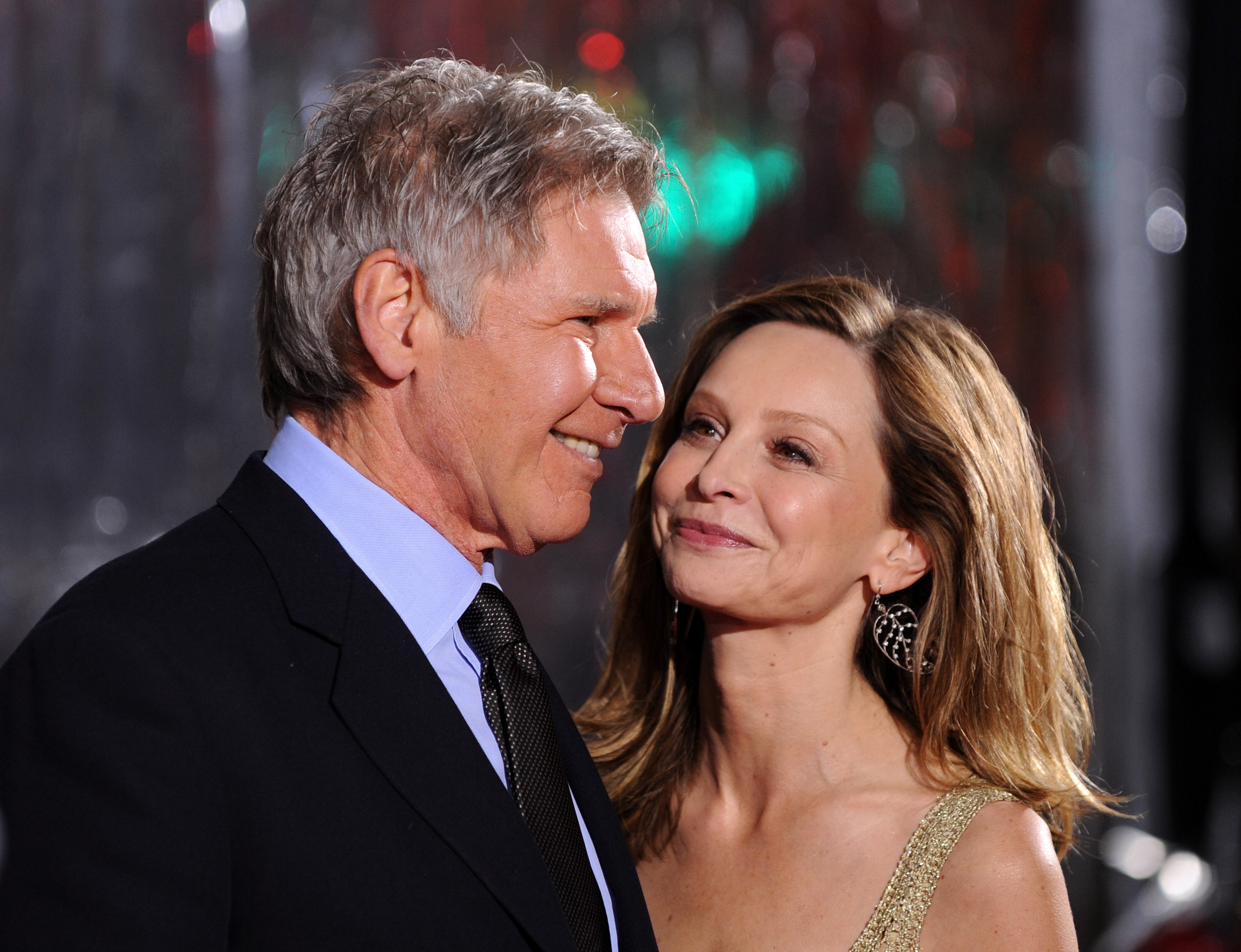 Harrison Ford and Calista Flockhart at the premiere of "Extraordinary Measures" in Hollywood, California on January 19, 2010 | Source: Getty Images