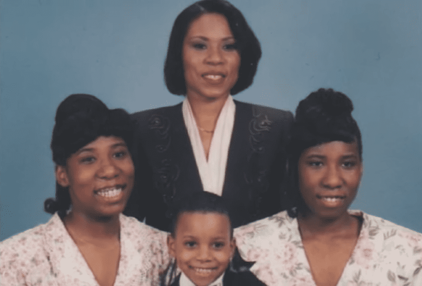 Marcia Harvey with her children, Brandi Harvey, Karli Harvey, and Broderick Harvey Jr. | Photo: YouTube/RealRealityGossip