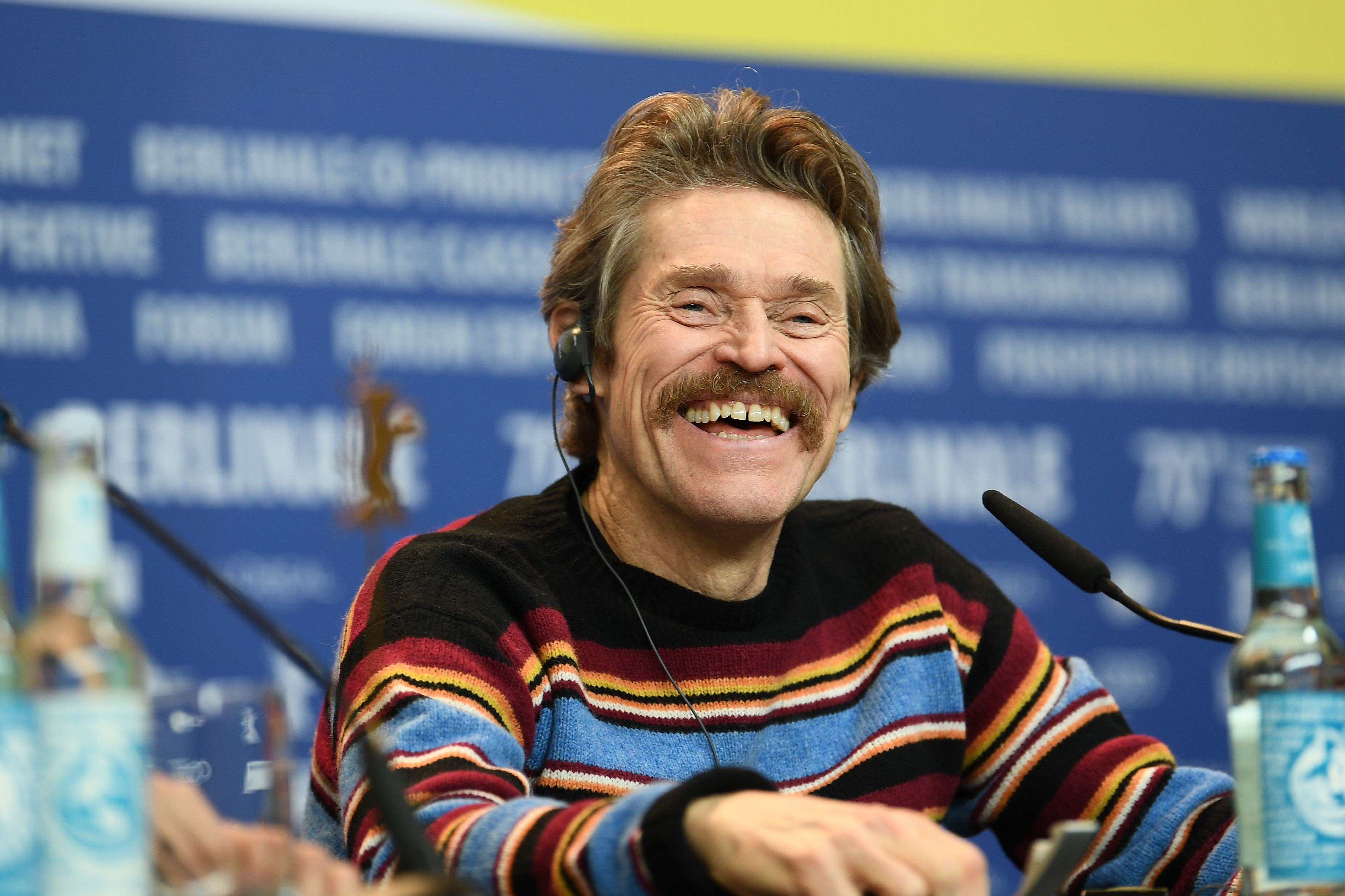 Willem Dafoe during a press conference during the 70th Berlinale International Film Festival Berlin on February 24, 2020, in Berlin, Germany. | Source: Getty Images