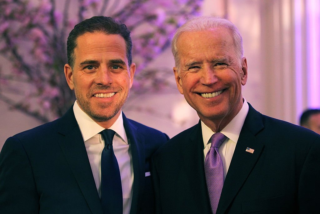 Hunter Biden and U.S. Vice President Joe Biden attend the Annual McGovern-Dole Leadership Award Ceremony on April 12, 2016, in Washington, DC. | Source: Getty Images.