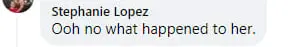 A fan's comment on Sophie Turner's first appearance on September 12, 2023, on TMZ's Facebook account since Joe Jonas filed for divorced | Source: Facebook/TMZ