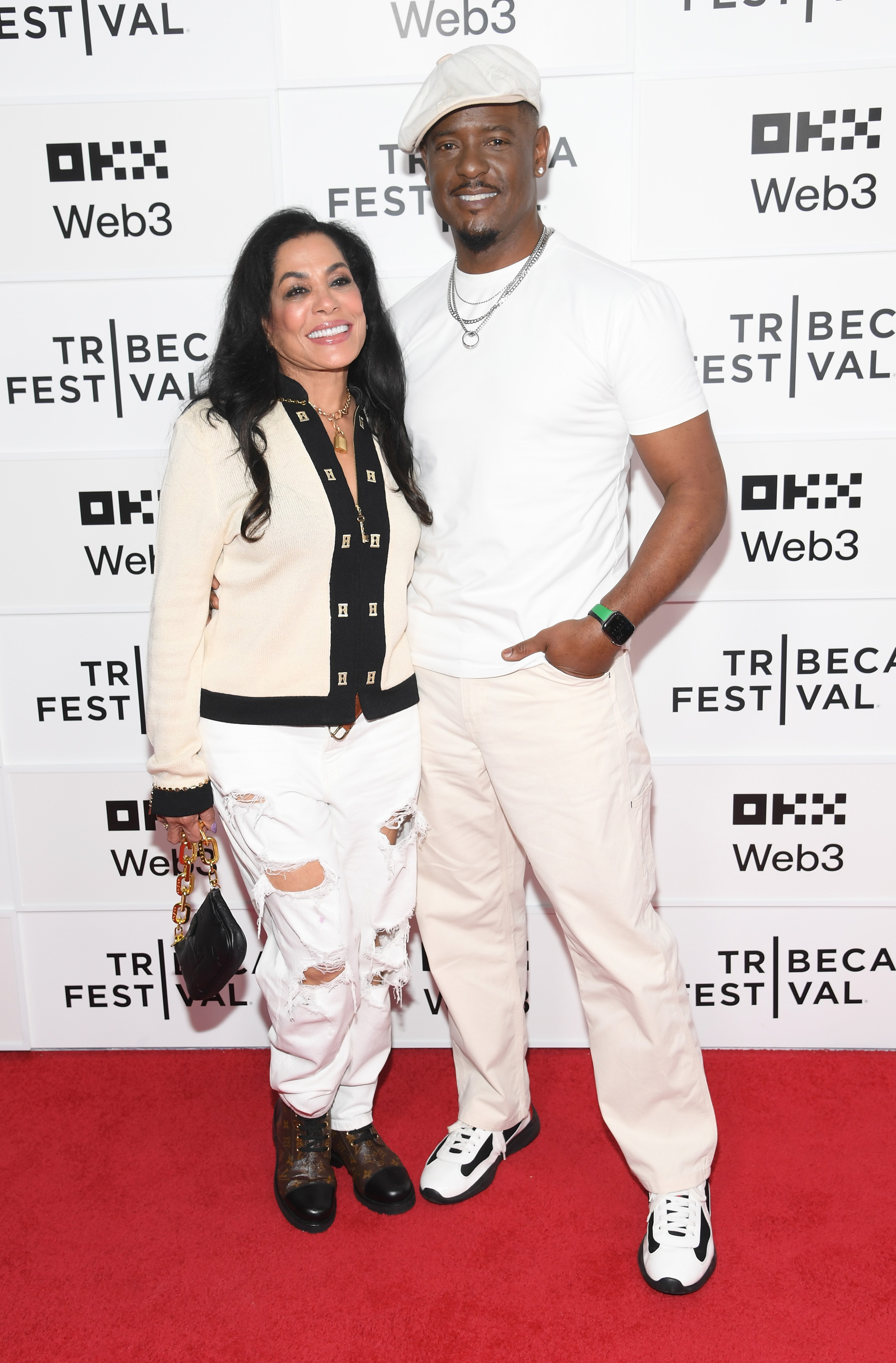 Josie Hart and Blair Underwood at the premiere of "One Spoon of Chocolate" during the Tribeca Festival in New York City on June 8, 2025. | Source: Getty Images