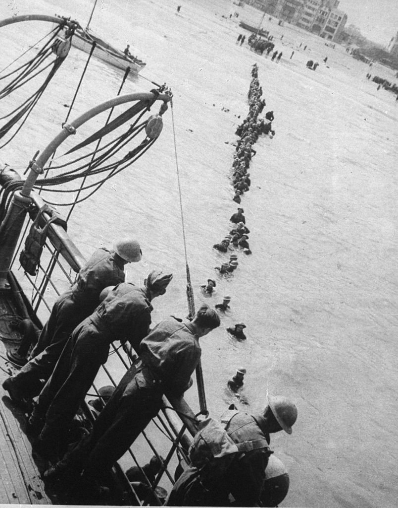 L'évacuation de Dunkerque en 1940. l Source : Getty Images L'évacuation de Dunkerque en 1940. l Source : Getty Images