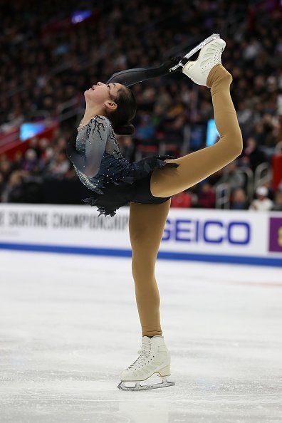 Alysa Liu competes in the Championship Ladies Free Skate on January 25, 2019, in Detroit, Michigan. | Photo: Getty Images.