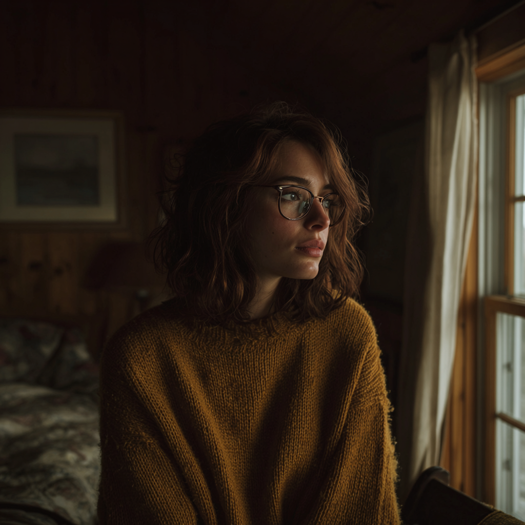 A pensive woman looking out of a window | Source: Midjourney