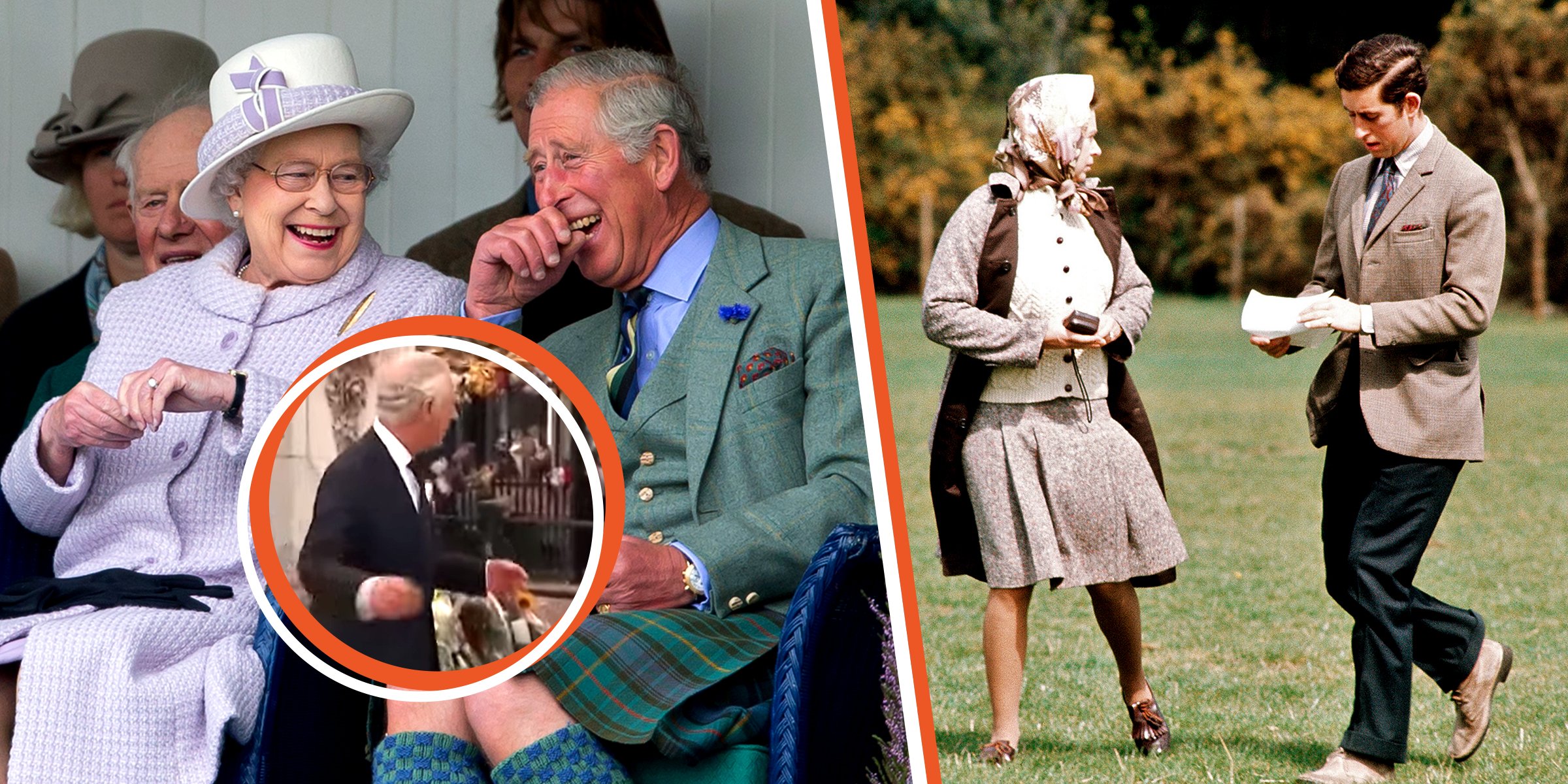The Queen and Prince (now King) Charles | Source: Getty Images | YouTube/The Star