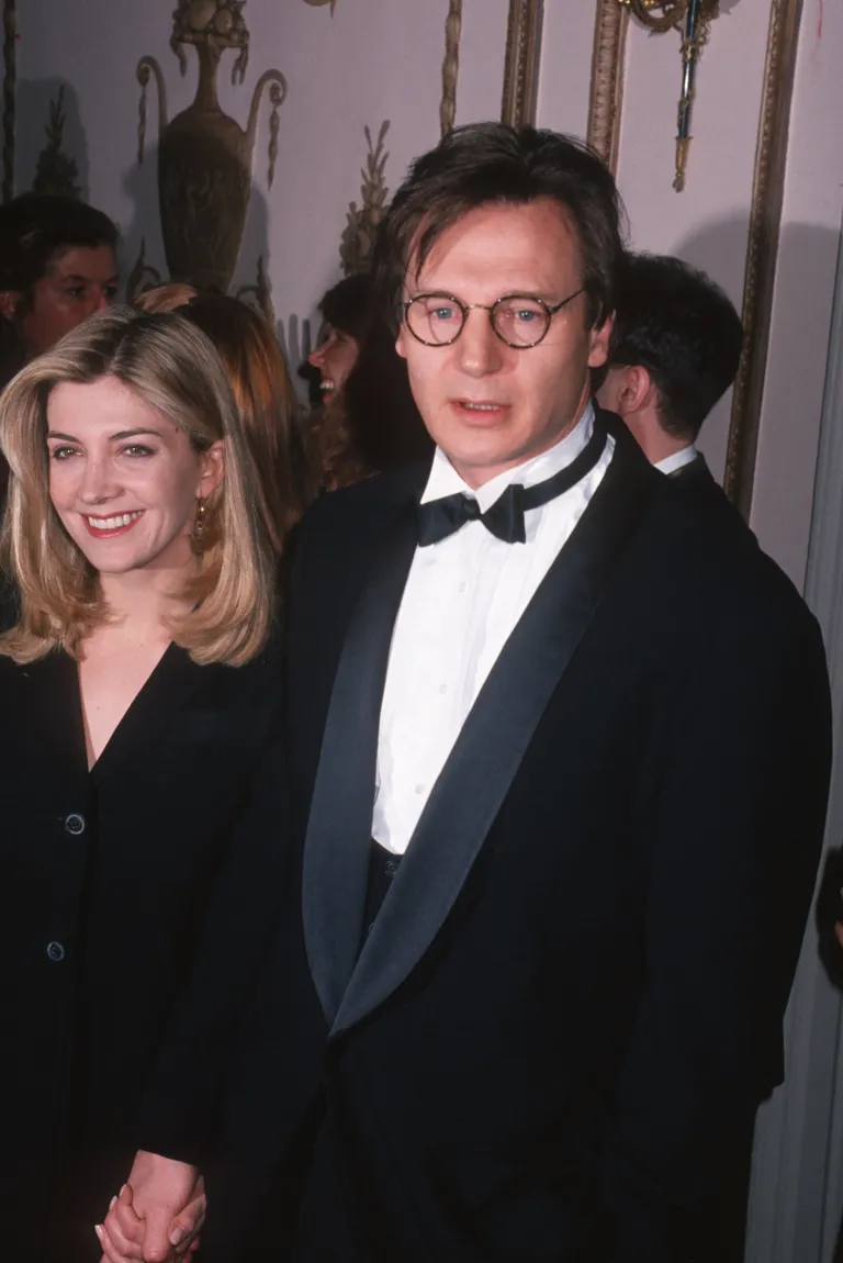 Liam Neeson et Natasha Richardson à New York en 1993. | Source : Getty Images