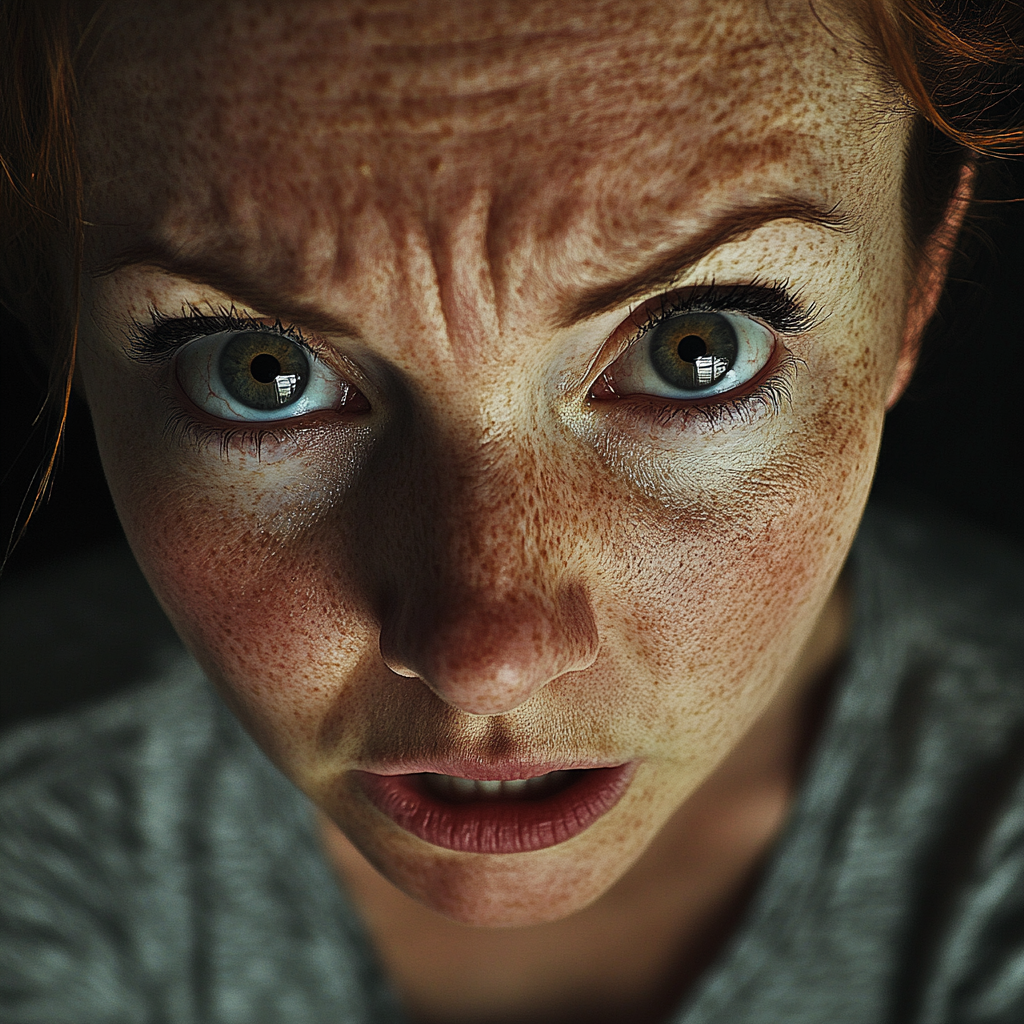 A close up of an angry woman | Source: Midjourney