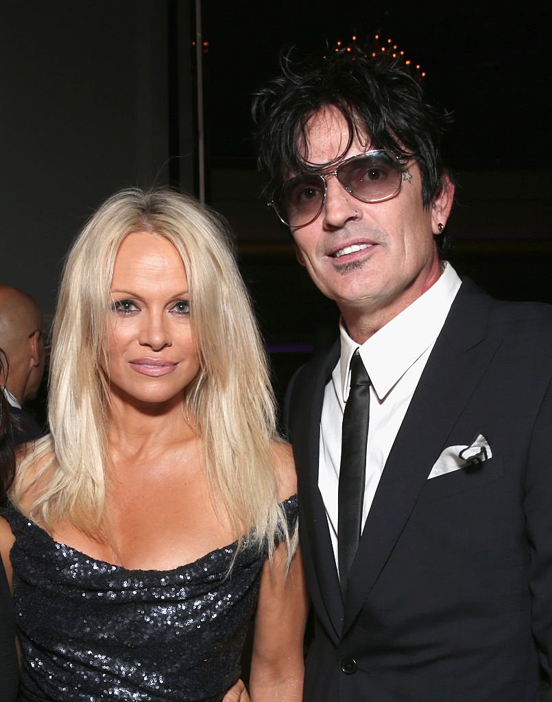 Pamela Anderson and musician Tommy Lee attend PETA's 35th Anniversary Party at Hollywood Palladium on September 30, 2015 in Los Angeles, California | Photo: GettyImages