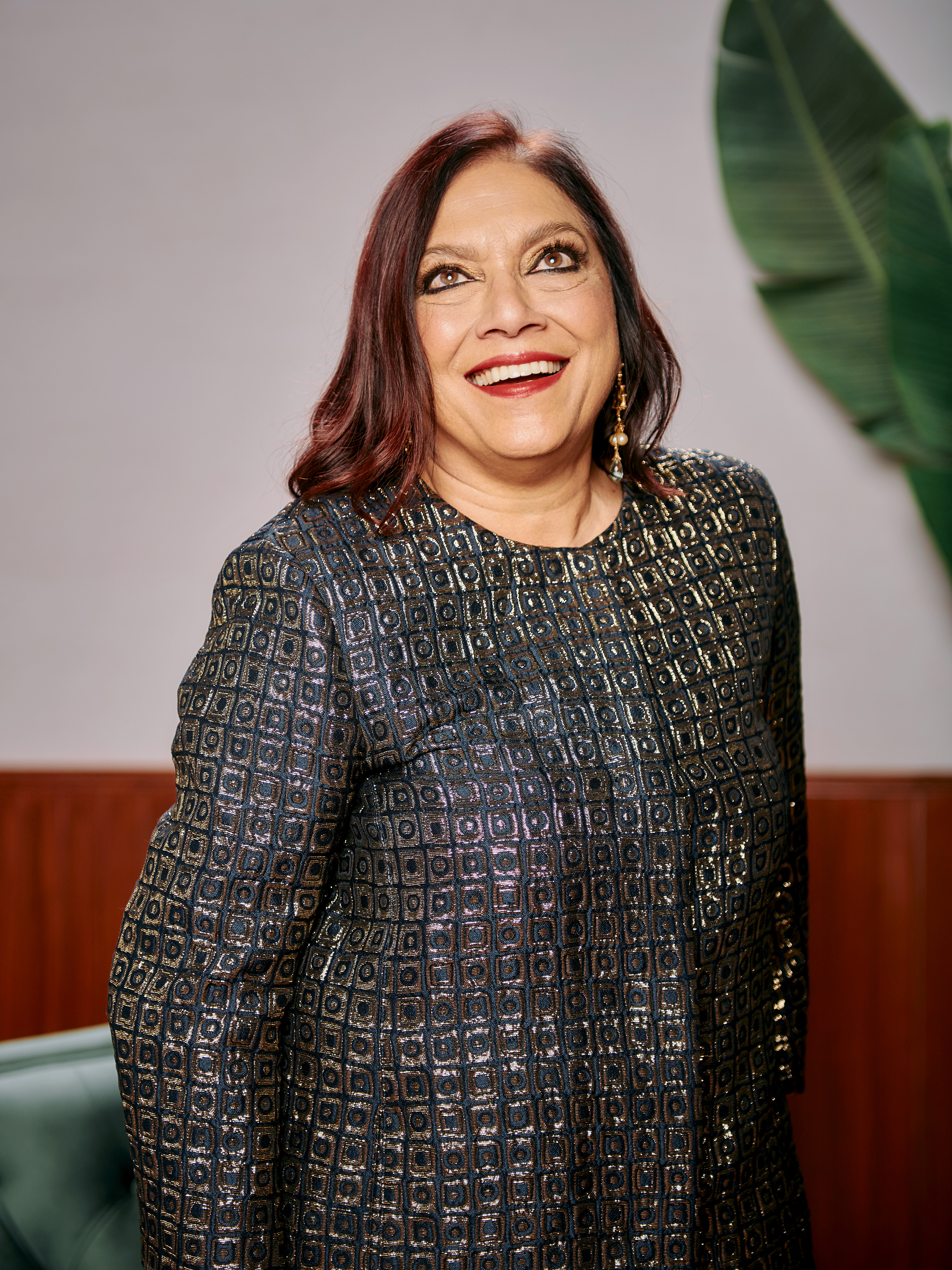 Mira Nair at the IMDb Portrait Studio during the Jio MAMI Mumbai Film Festival in Mumbai, India on October 28, 2023. | Source: Getty Images