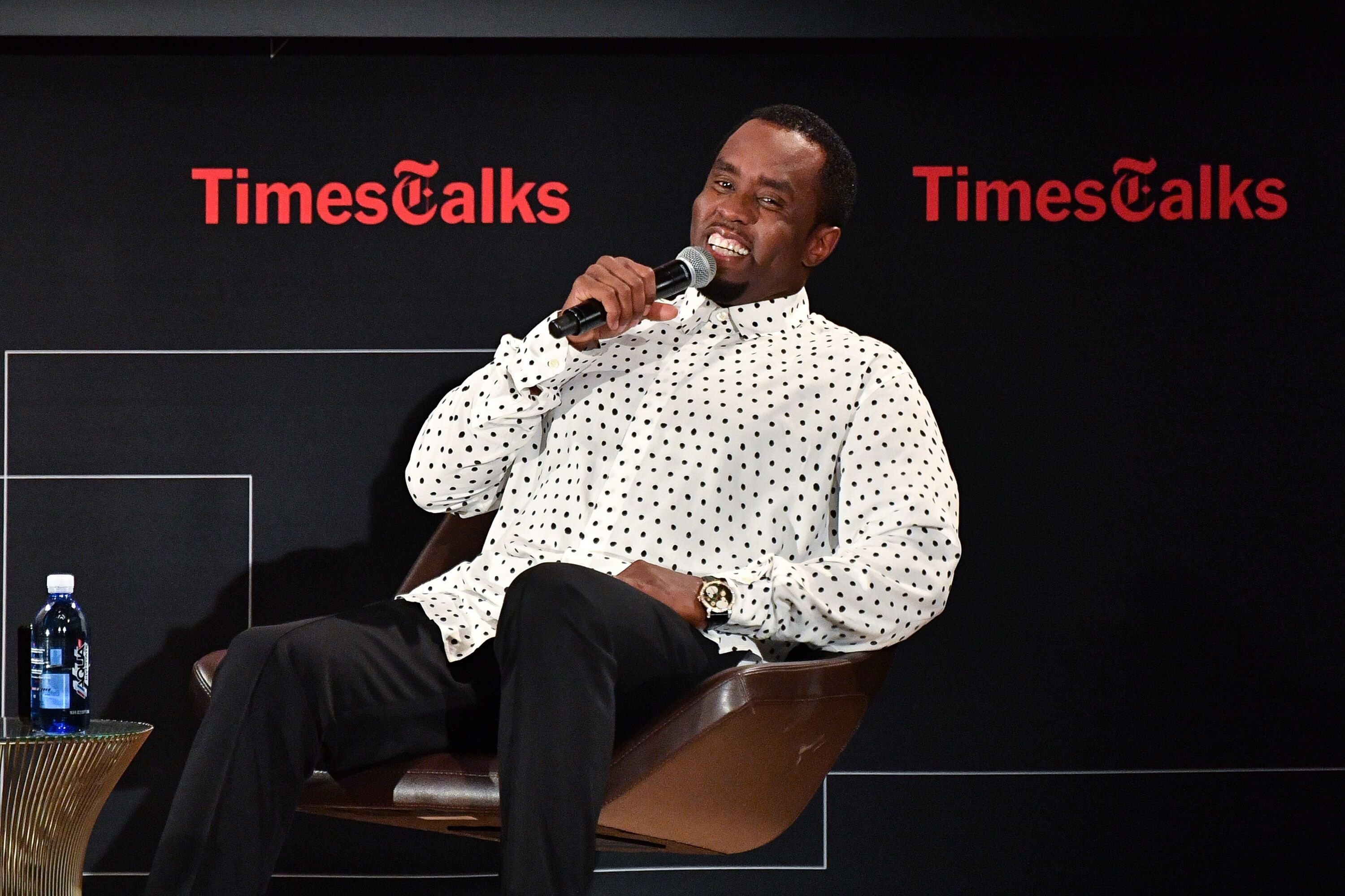 Diddy onstage the Times Talks event | Source: Getty Images/GlobalImagesUkraine