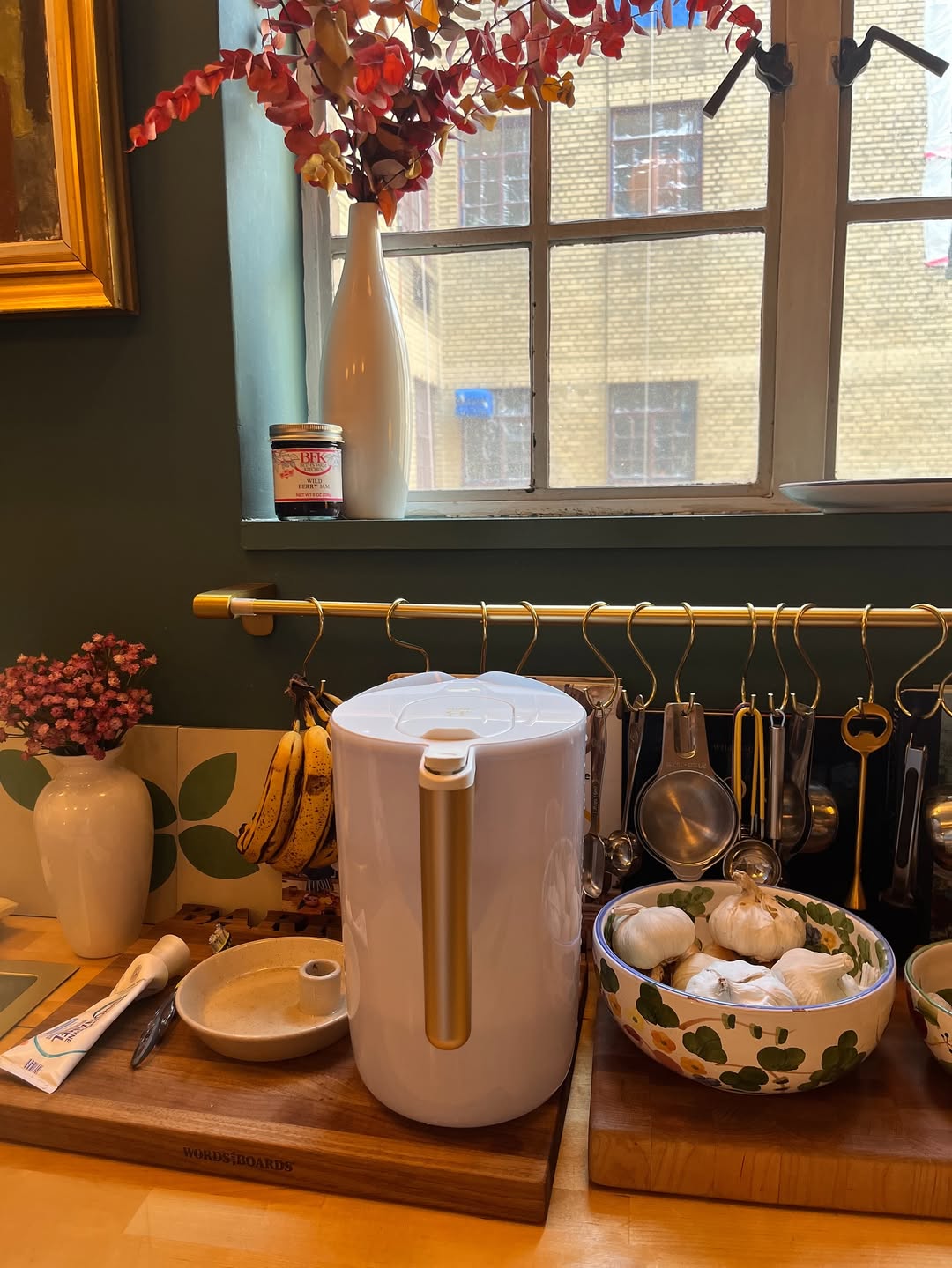 A glimpse inside Drew Barrymore's kitchen from a post dated July 10, 2025. | Source: Instagram/drewbarrymore
