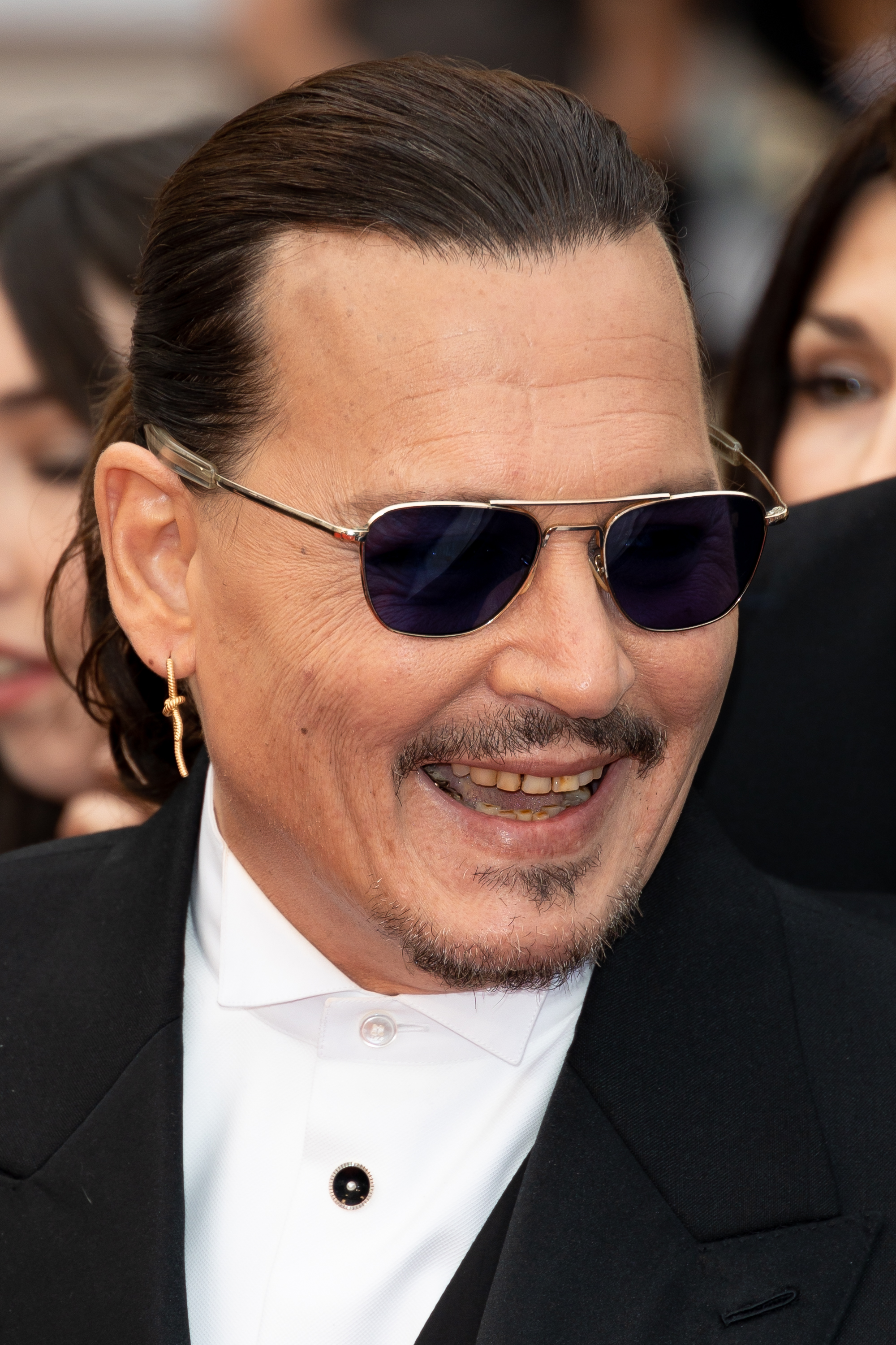 Johnny Depp at the "Jeanne du Barry" red carpet screening and opening ceremony during the 76th annual Cannes Film Festival on May 16, 2023, in Cannes, France | Source: Getty Images