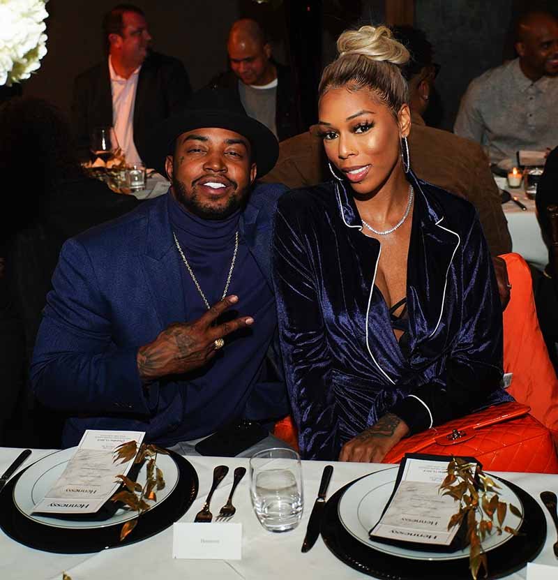 Adiz 'Bambi' Benson and Lil Scrappy attend the 2019 BMI Holiday Event at Cape Dutch  in Atlanta on December 12, 2019. | Photo: Getty Images