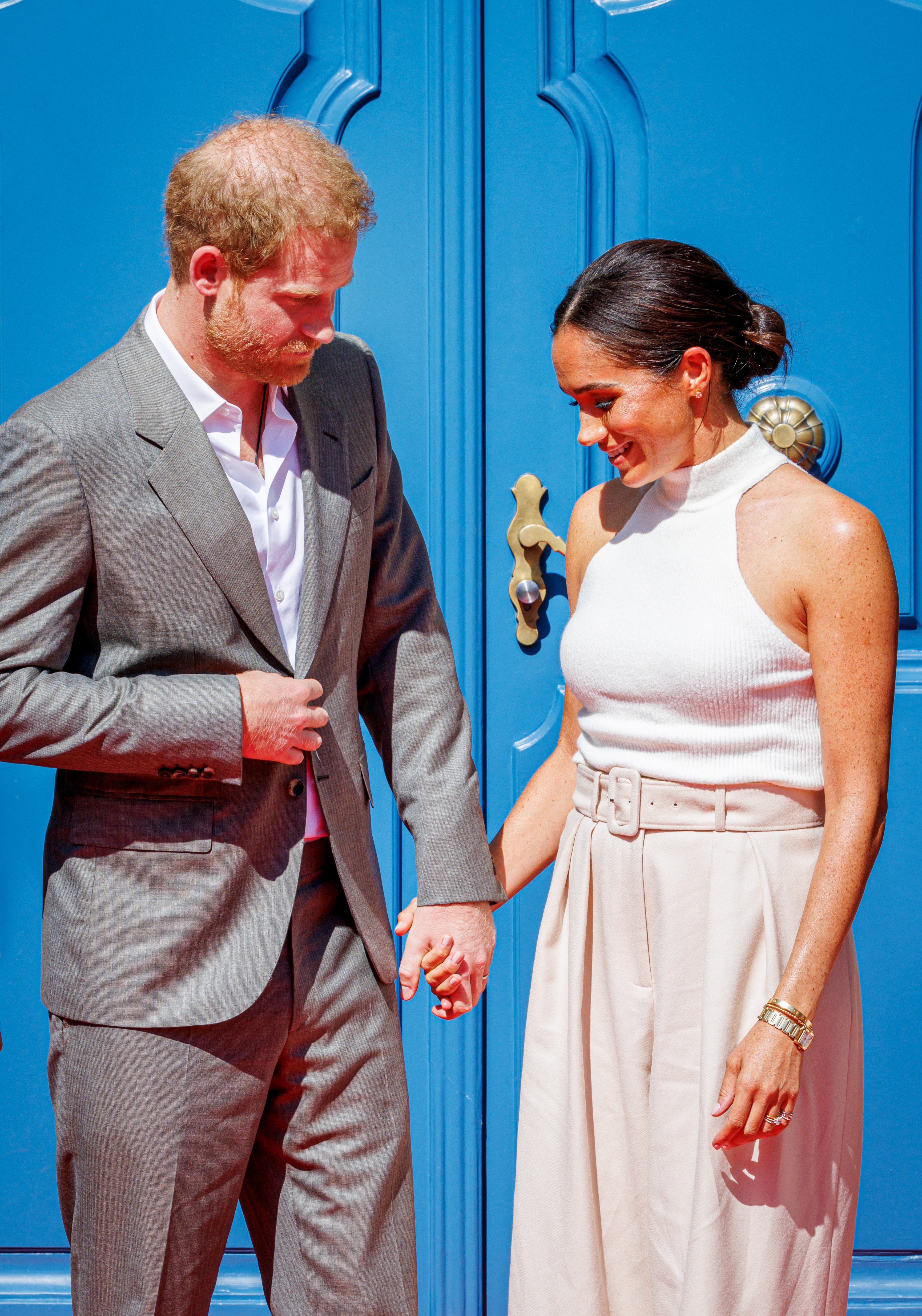 Prince Harry and Duchess Meghan at the city hall during the Invictus Games Dusseldorf 2023 - One Year To Go events on September 6, 2022, in Dusseldorf, Germany | Source: Getty Images
