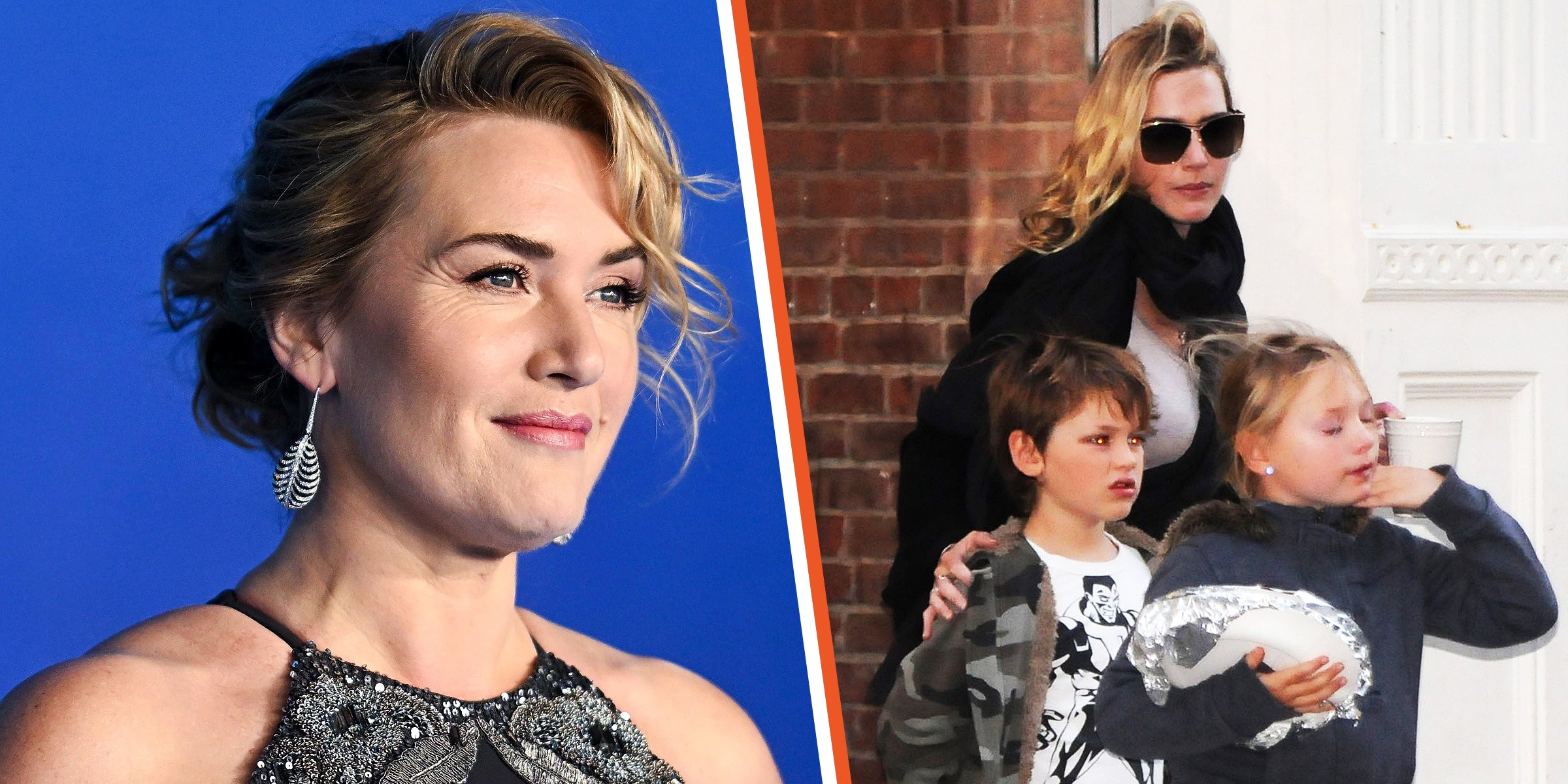 Kate Winslet | Kate Winslet, Joe Alfie Winslet Mendes and Mia Honey Threapleton | Source: Getty Images