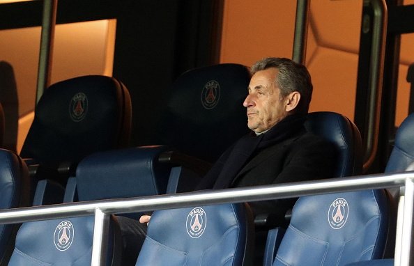 Sarkozy assiste au match de coupe de France entre le Paris Saint-Germain et le Lille OSC. |Photo : Getty Images